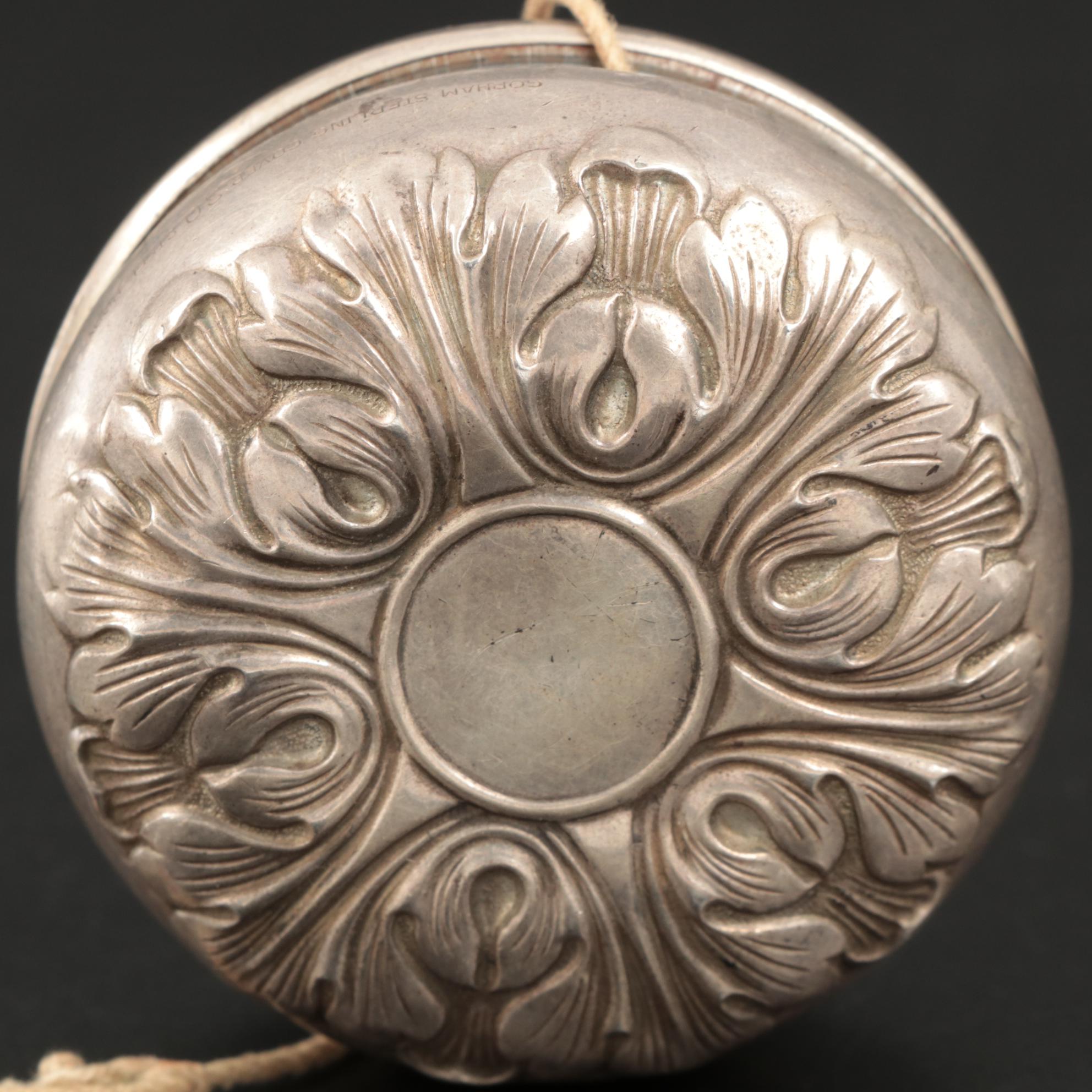 Art Deco Gorham Sterling Silver and Steel Yo-Yo, Early 20th Century