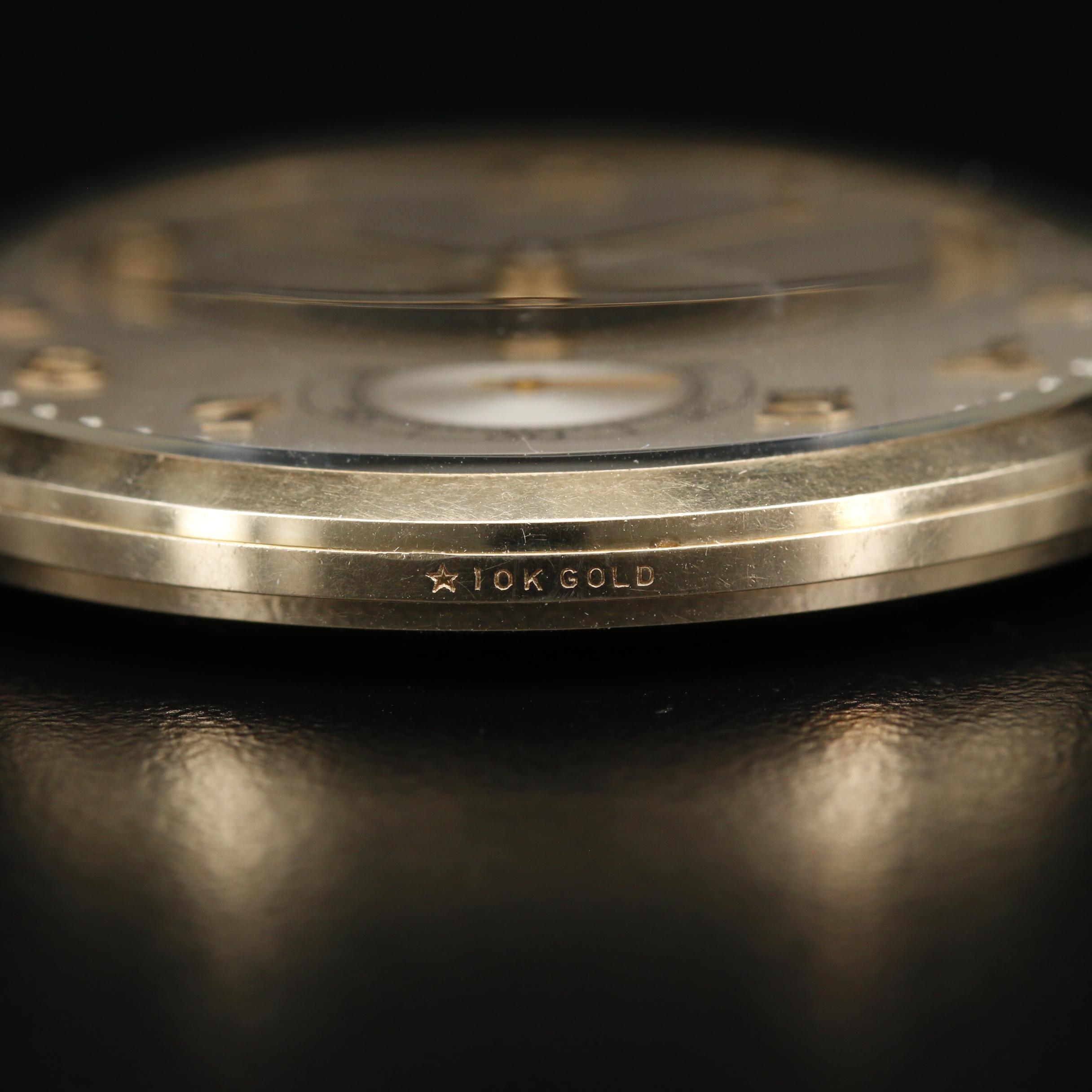 1959 Hamilton 10K Gold RCA Quarter Century Award Pocket Watch