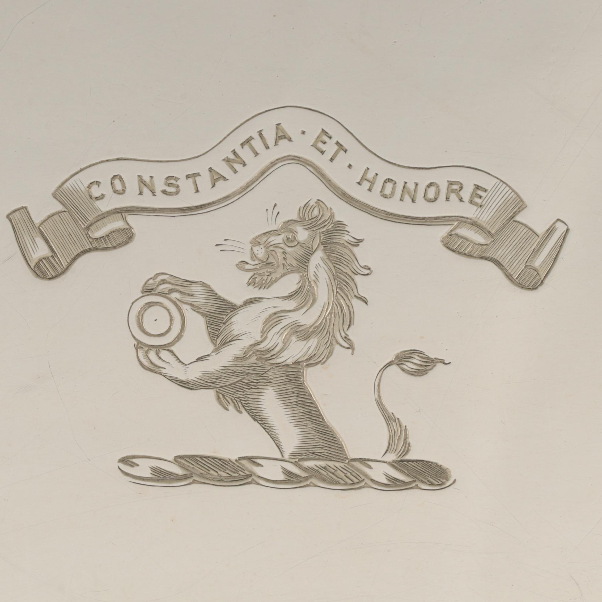 William Hutton & Sons, Ltd. English Silver Plate Oval Serving Tray