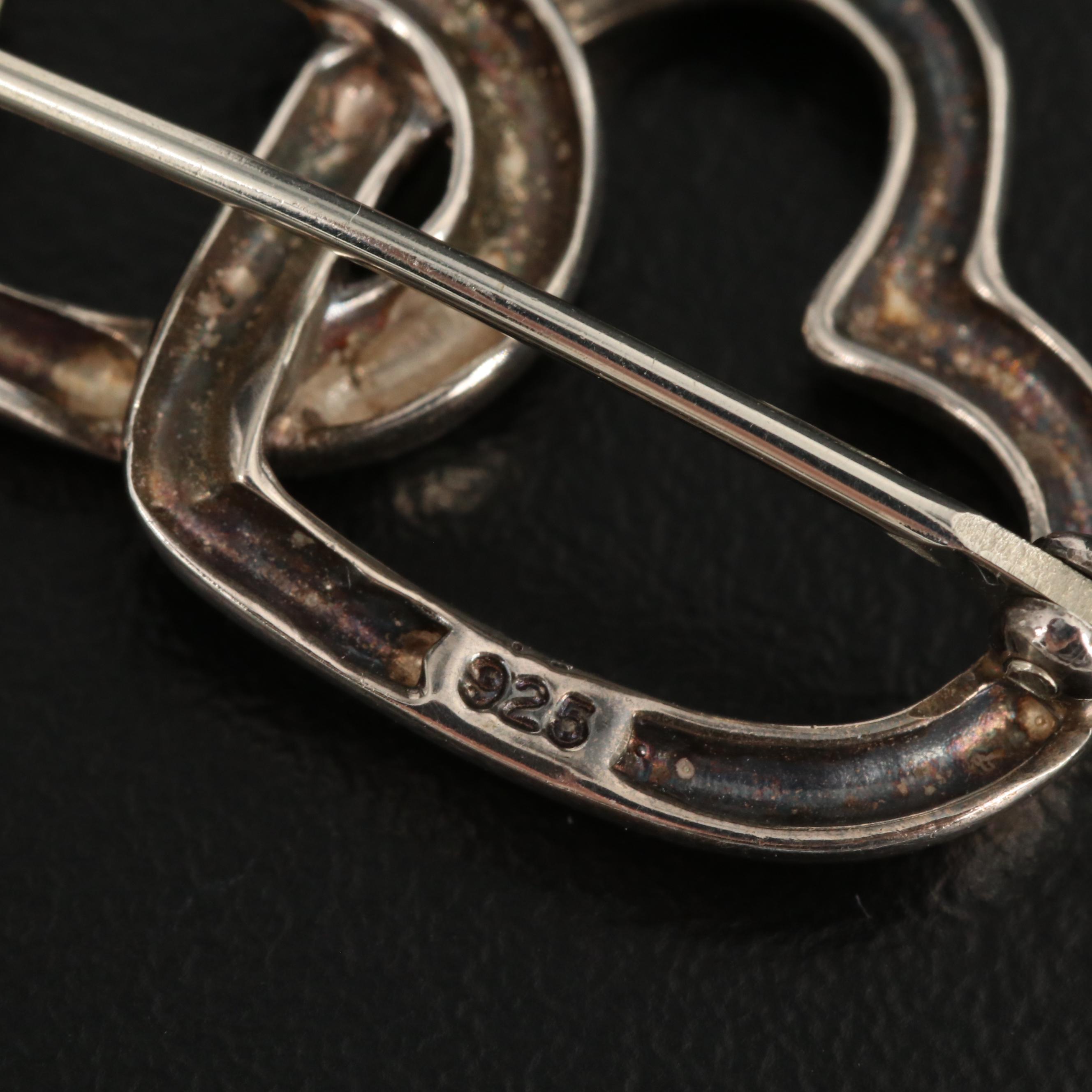 Tiffany & Co. Sterling Silver Heart Brooch