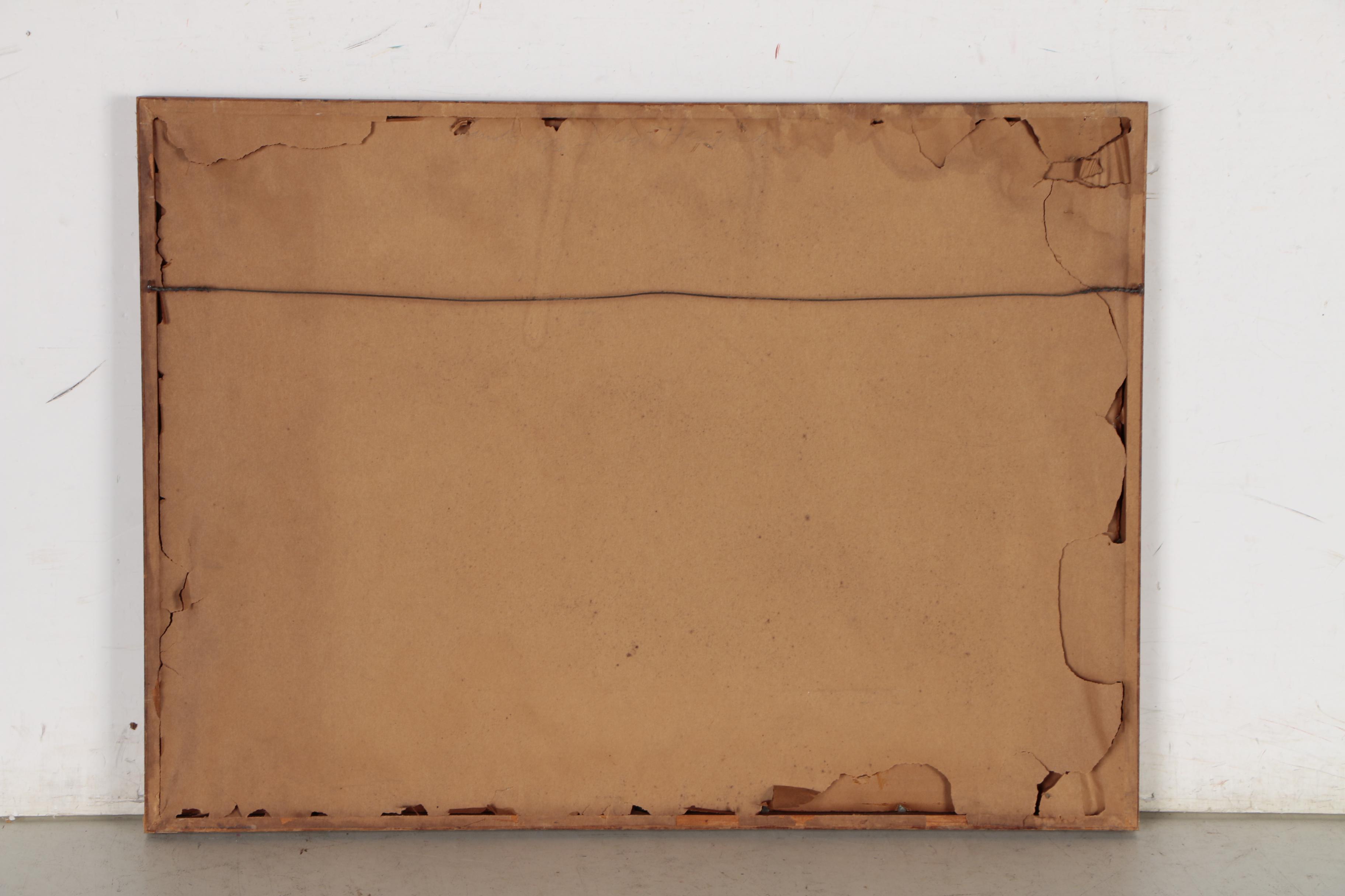 Abstract Expressionist Charcoal Drawing, 20th Century