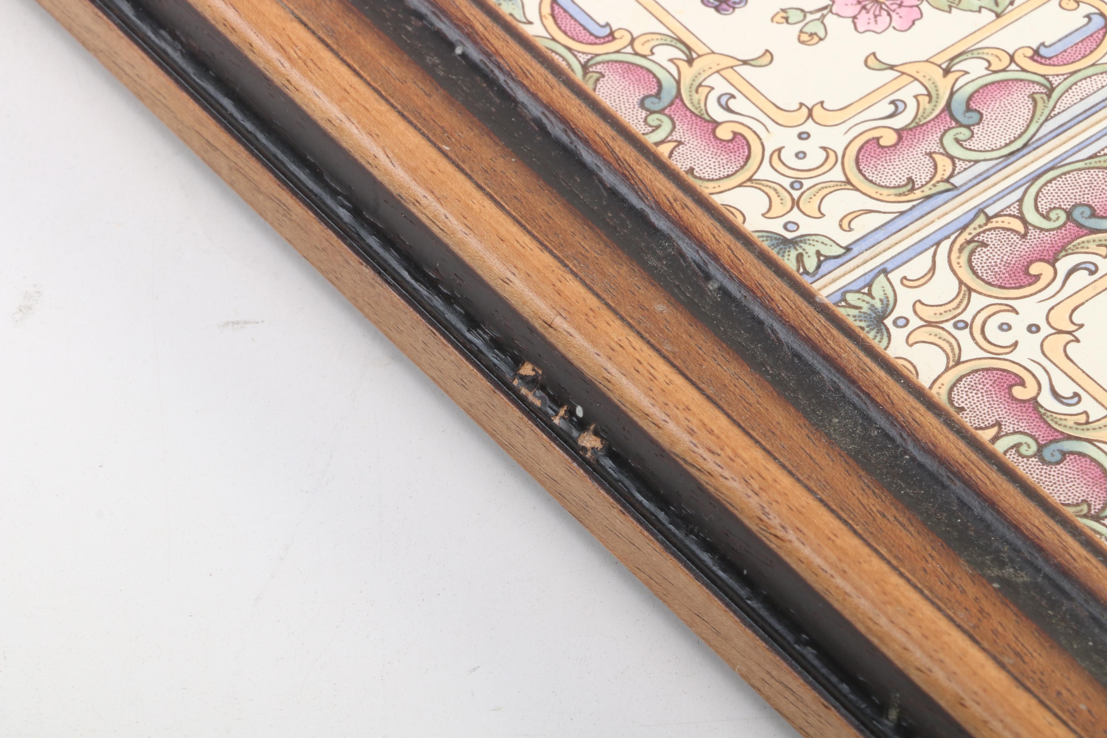 Tilecrafts Victorian Style Staffordshire Porcelain Tile Tea Tray