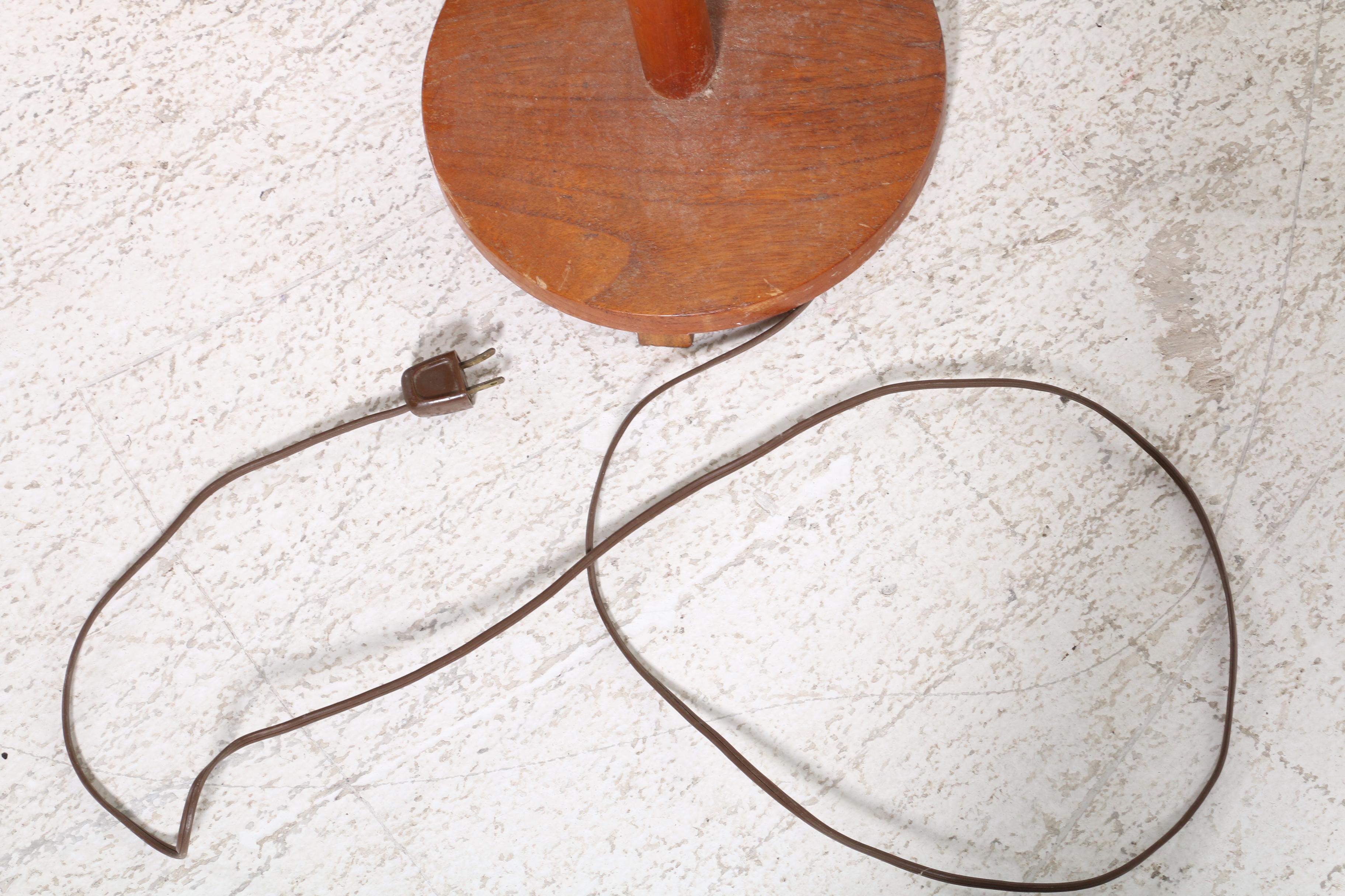 Mid Century Modern Teak Floor Lamp and Nesting Tables