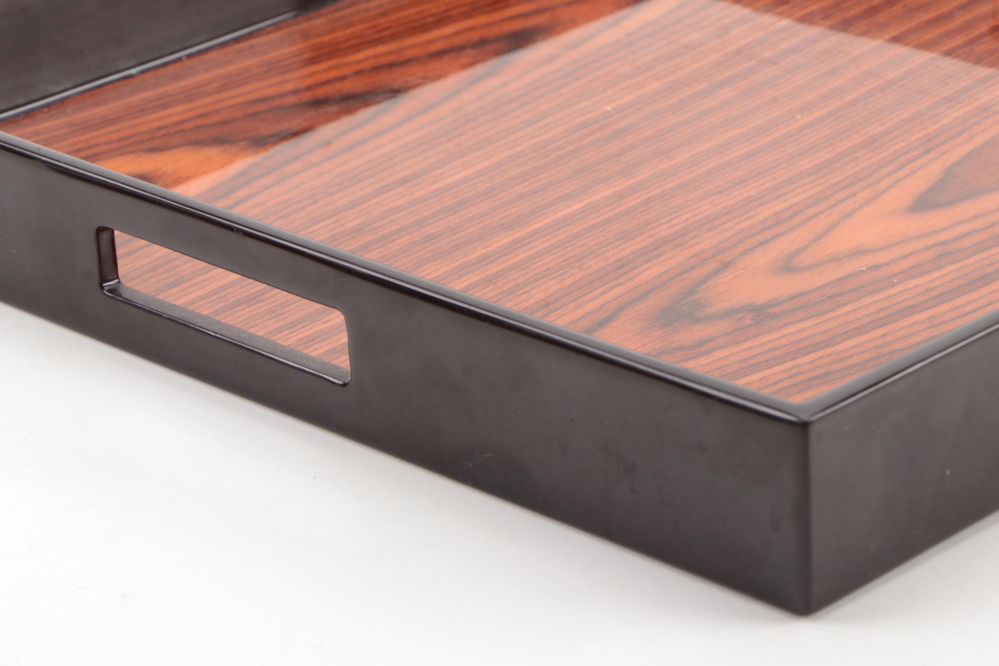 Nancy Calhoun Designs Japanese Tray with Other Laquerware Tray