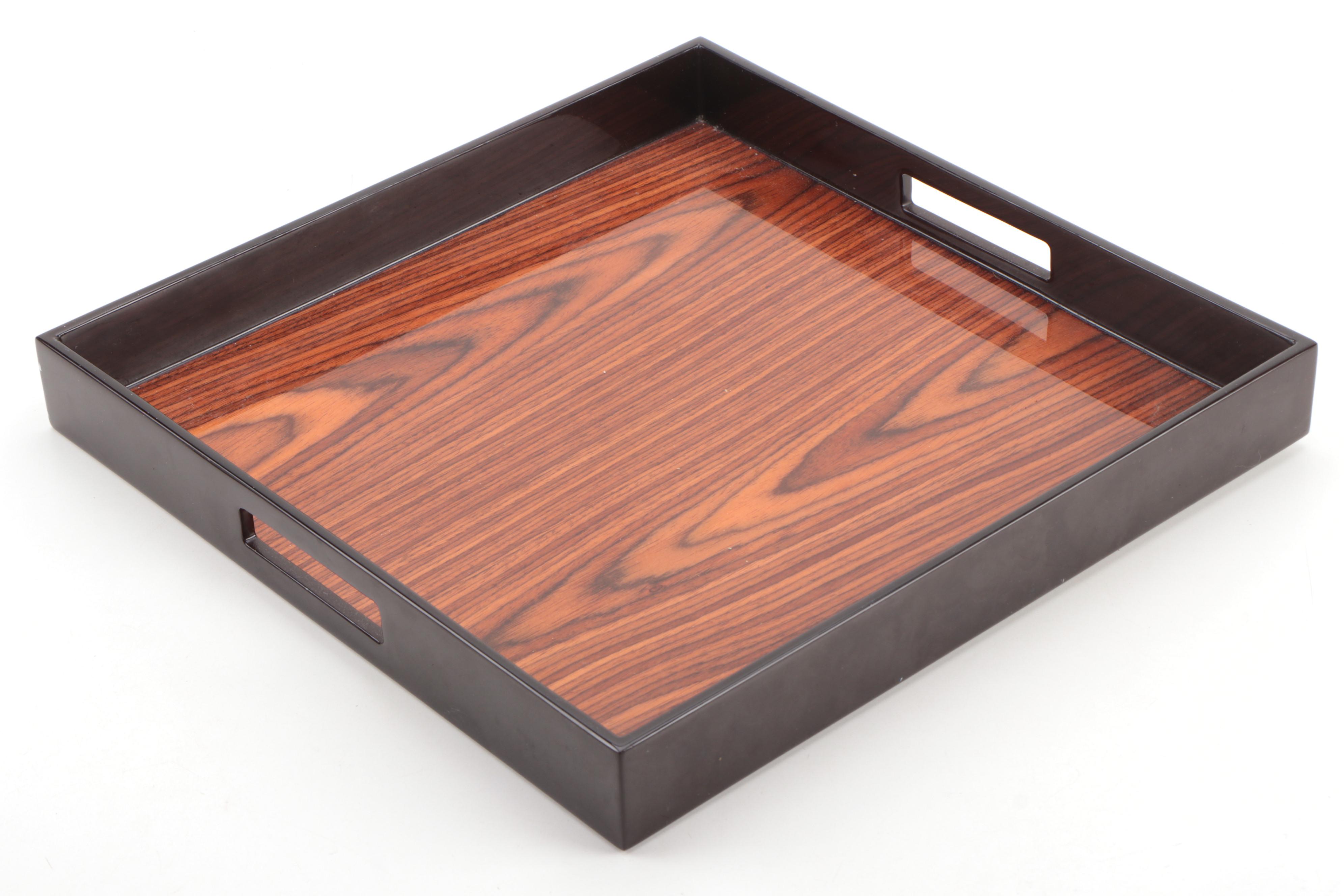 Nancy Calhoun Designs Japanese Tray with Other Laquerware Tray