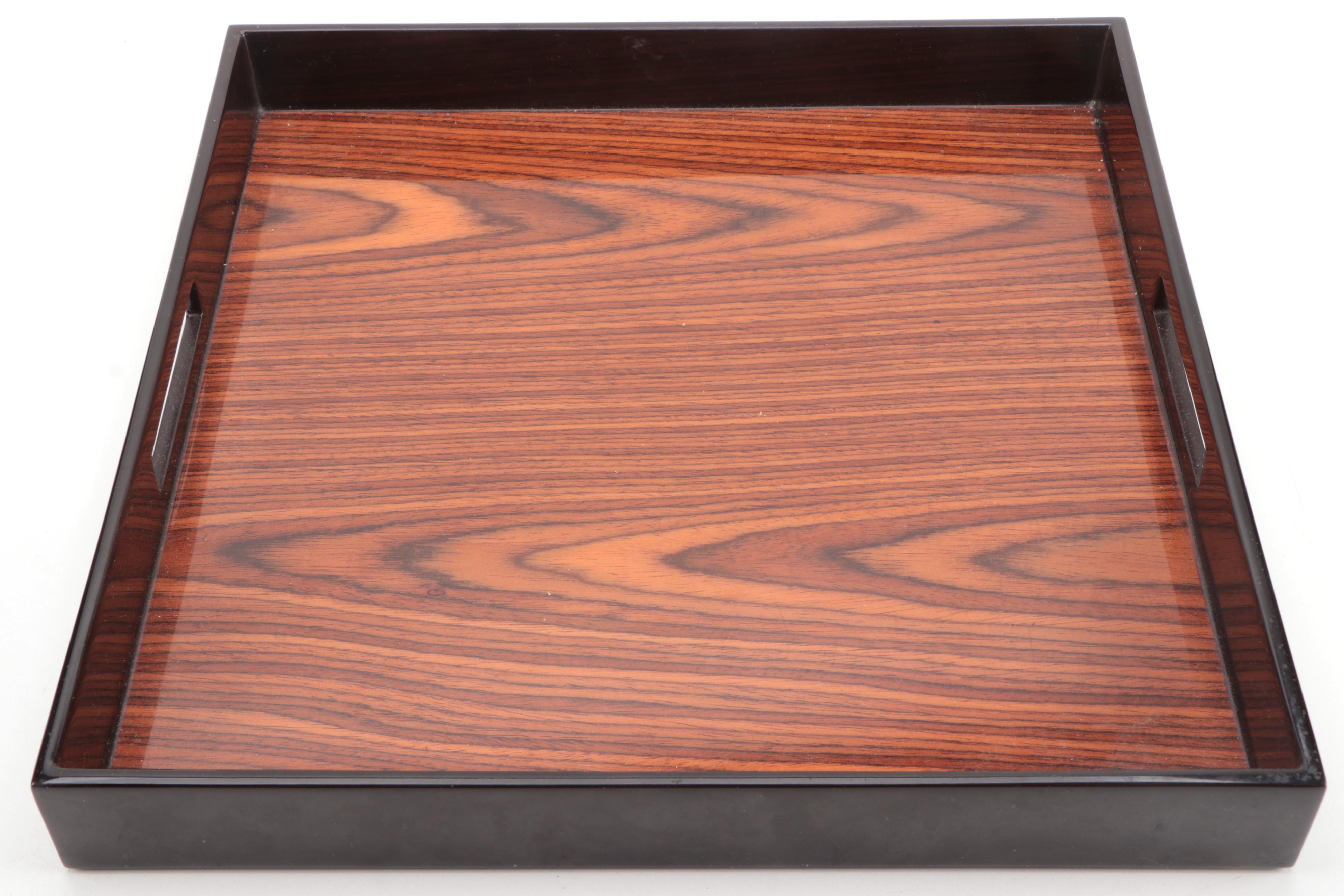 Nancy Calhoun Designs Japanese Tray with Other Laquerware Tray
