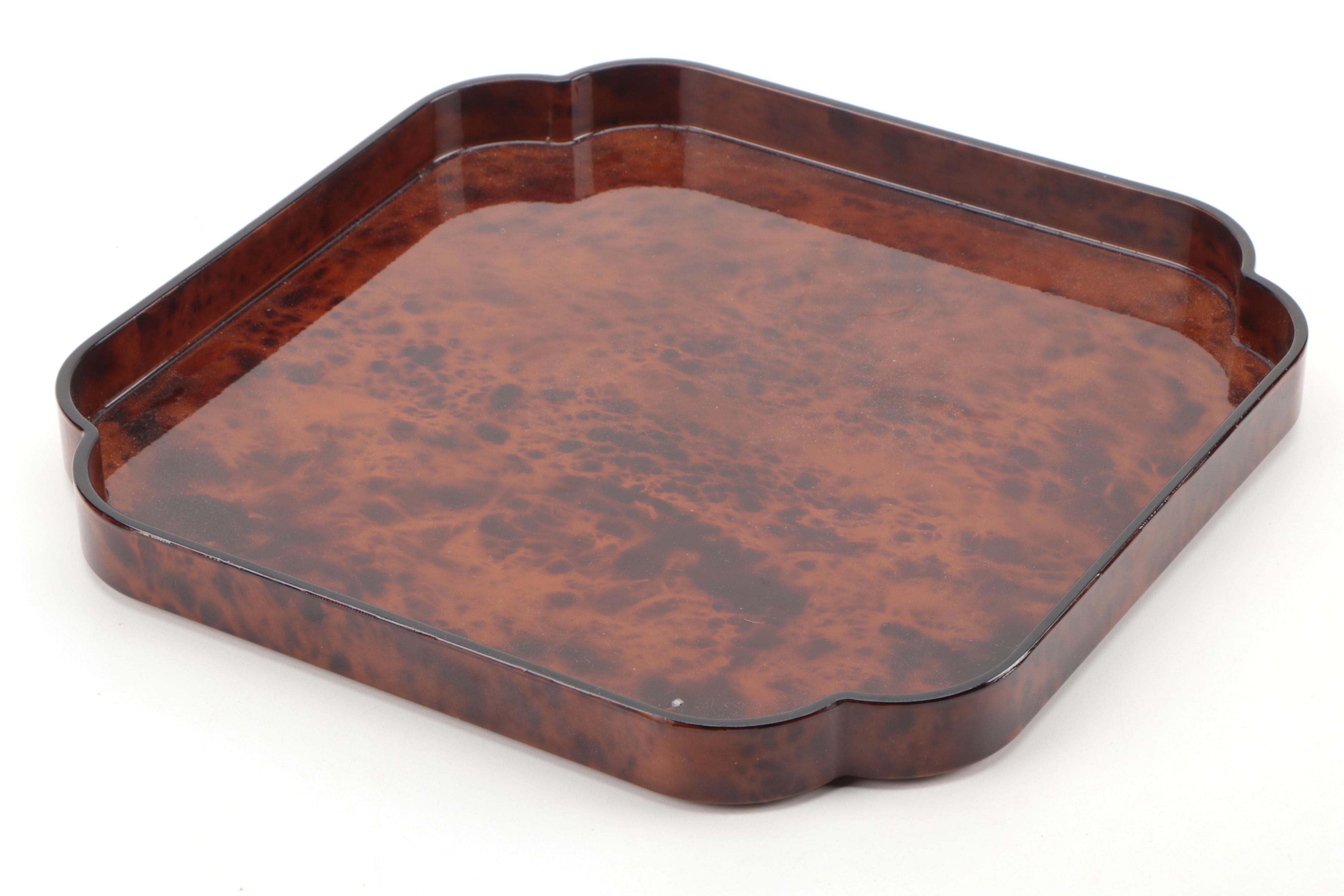 Nancy Calhoun Designs Japanese Tray with Other Laquerware Tray