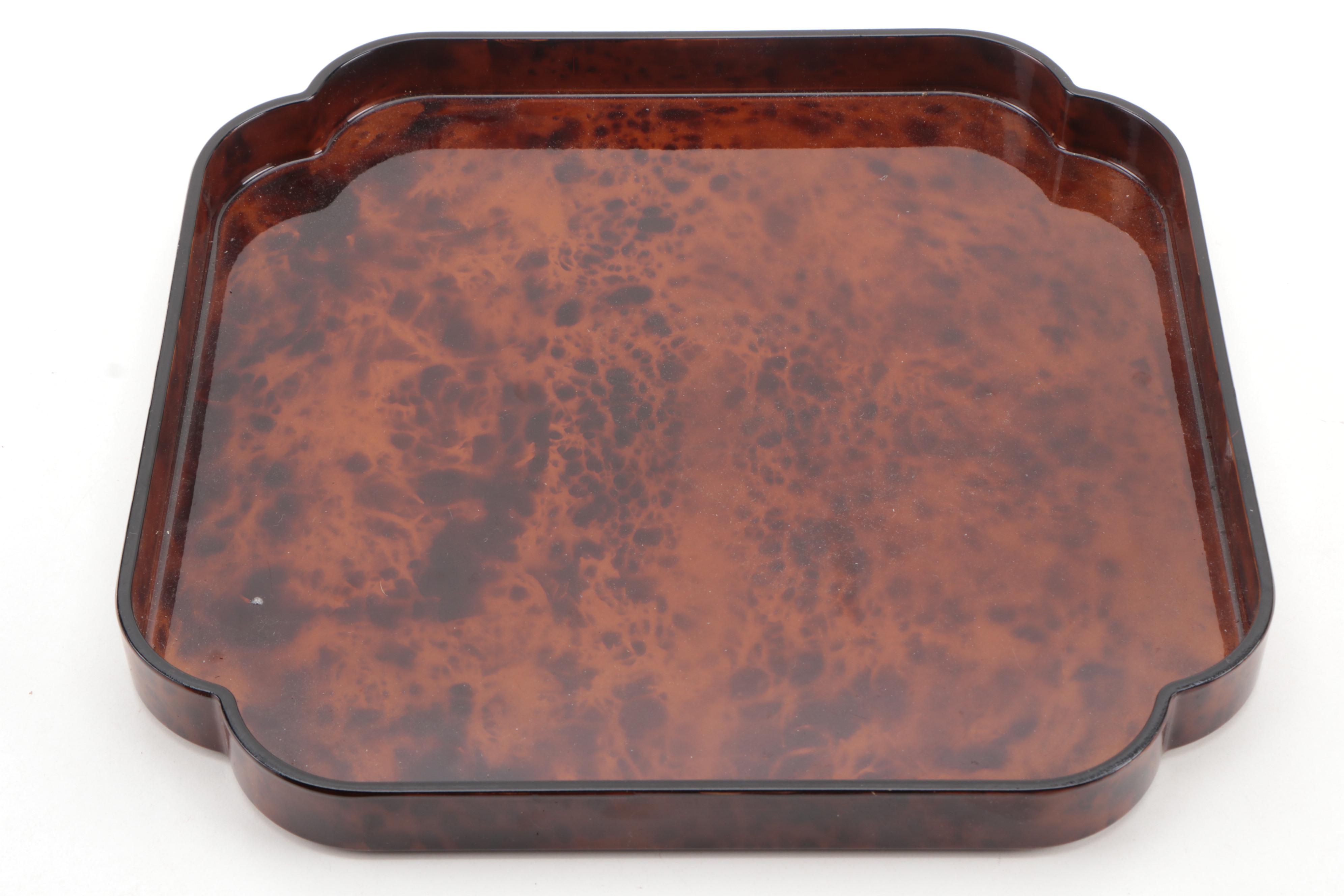 Nancy Calhoun Designs Japanese Tray with Other Laquerware Tray