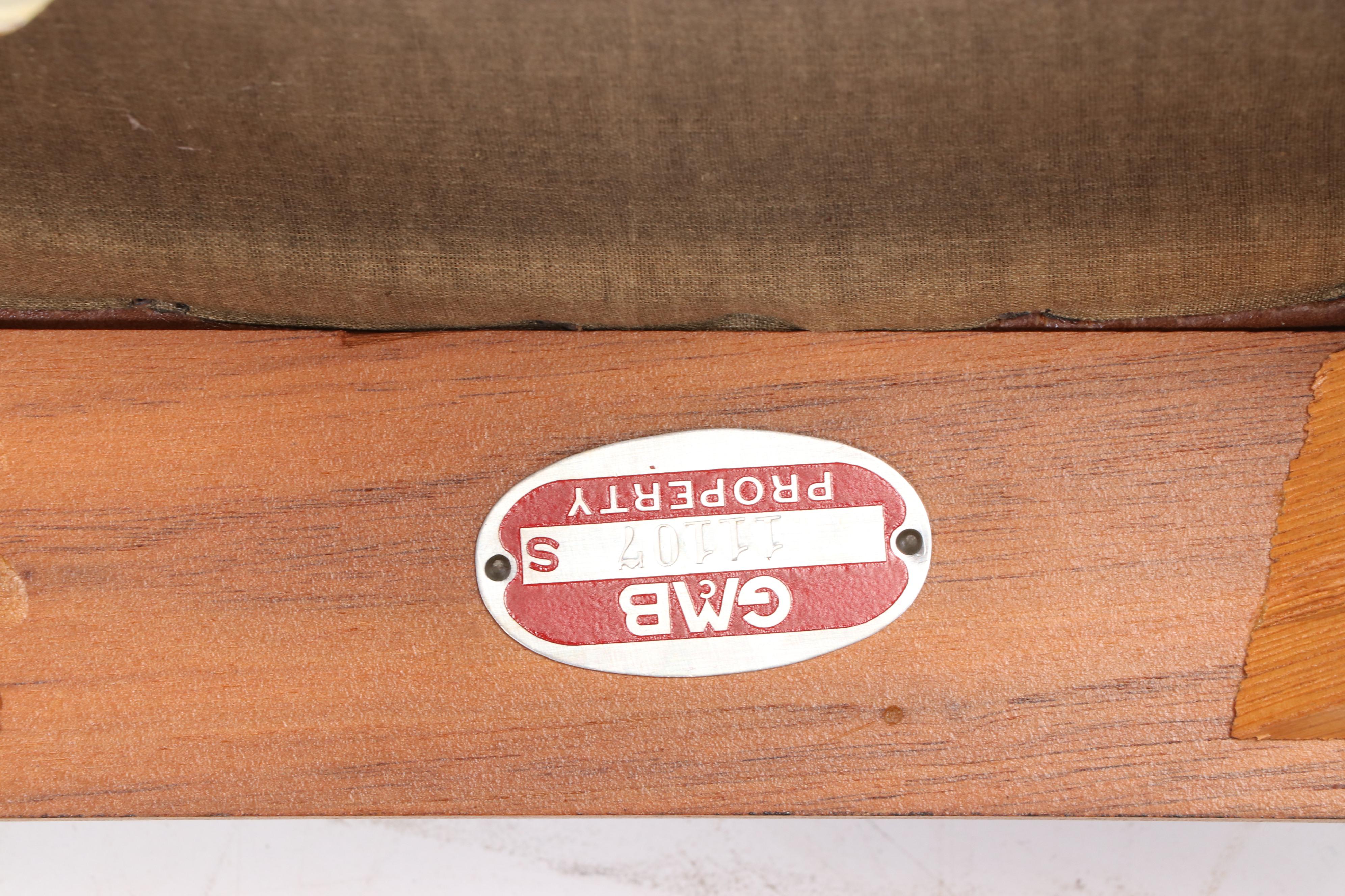 Pair of W.H. Gunlocke Chair Company Modernist Walnut Armchairs