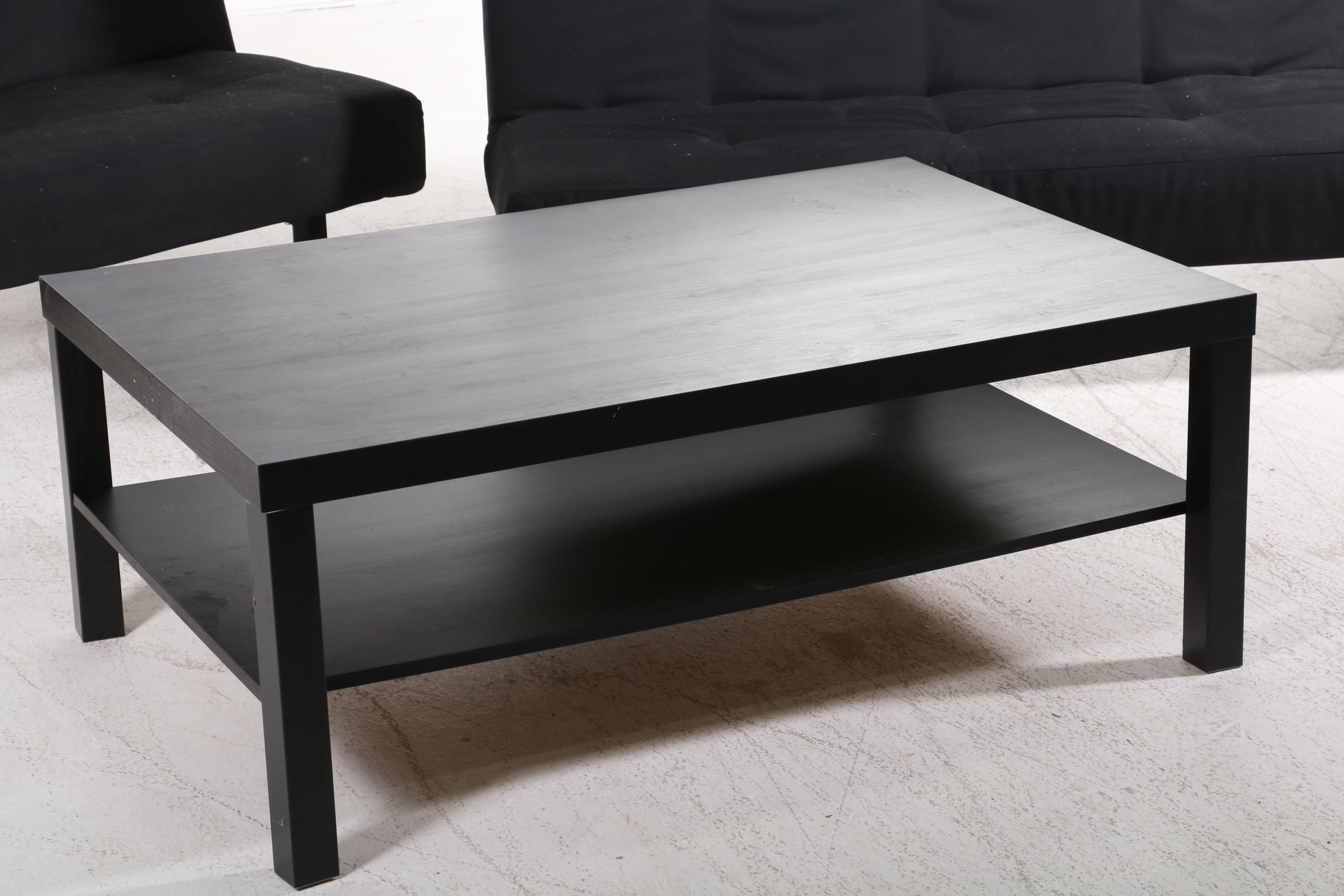 IKEA "Balkarp" Sleeper Sofas with "Lack" Tiered Coffee Table