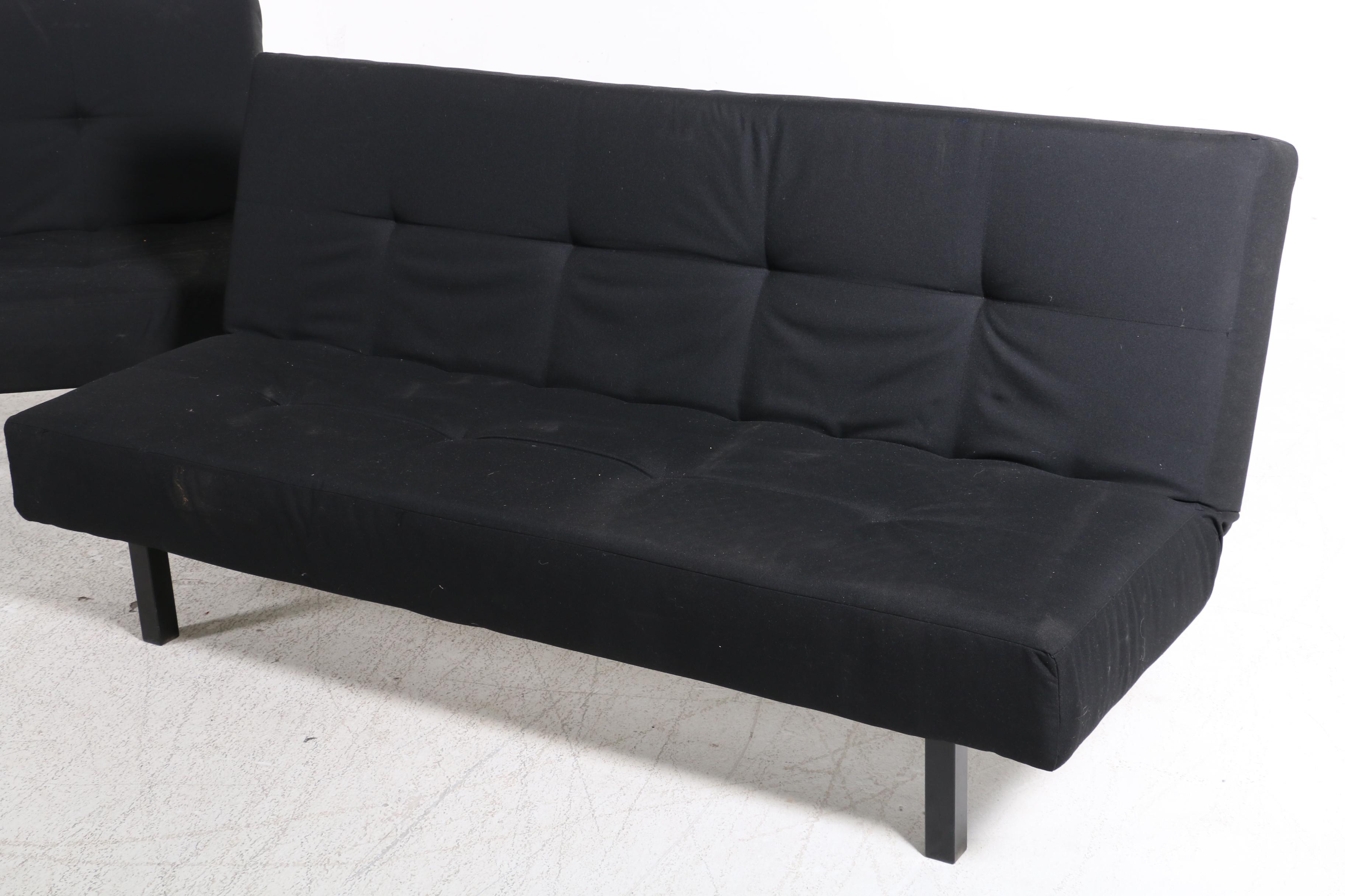 IKEA "Balkarp" Sleeper Sofas with "Lack" Tiered Coffee Table