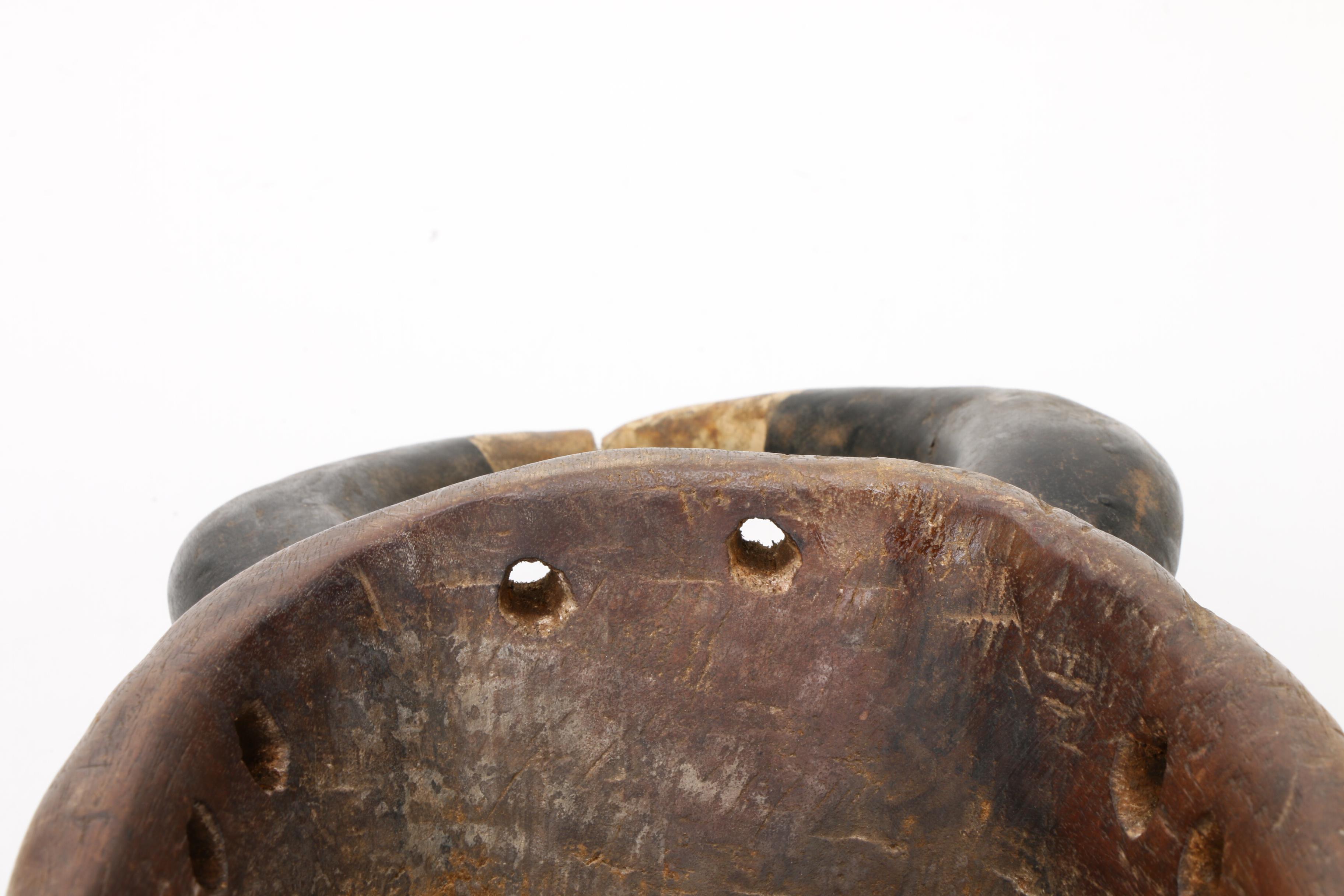 Baule "Kple Kple" Hand-Carved Wood Mask, West Africa