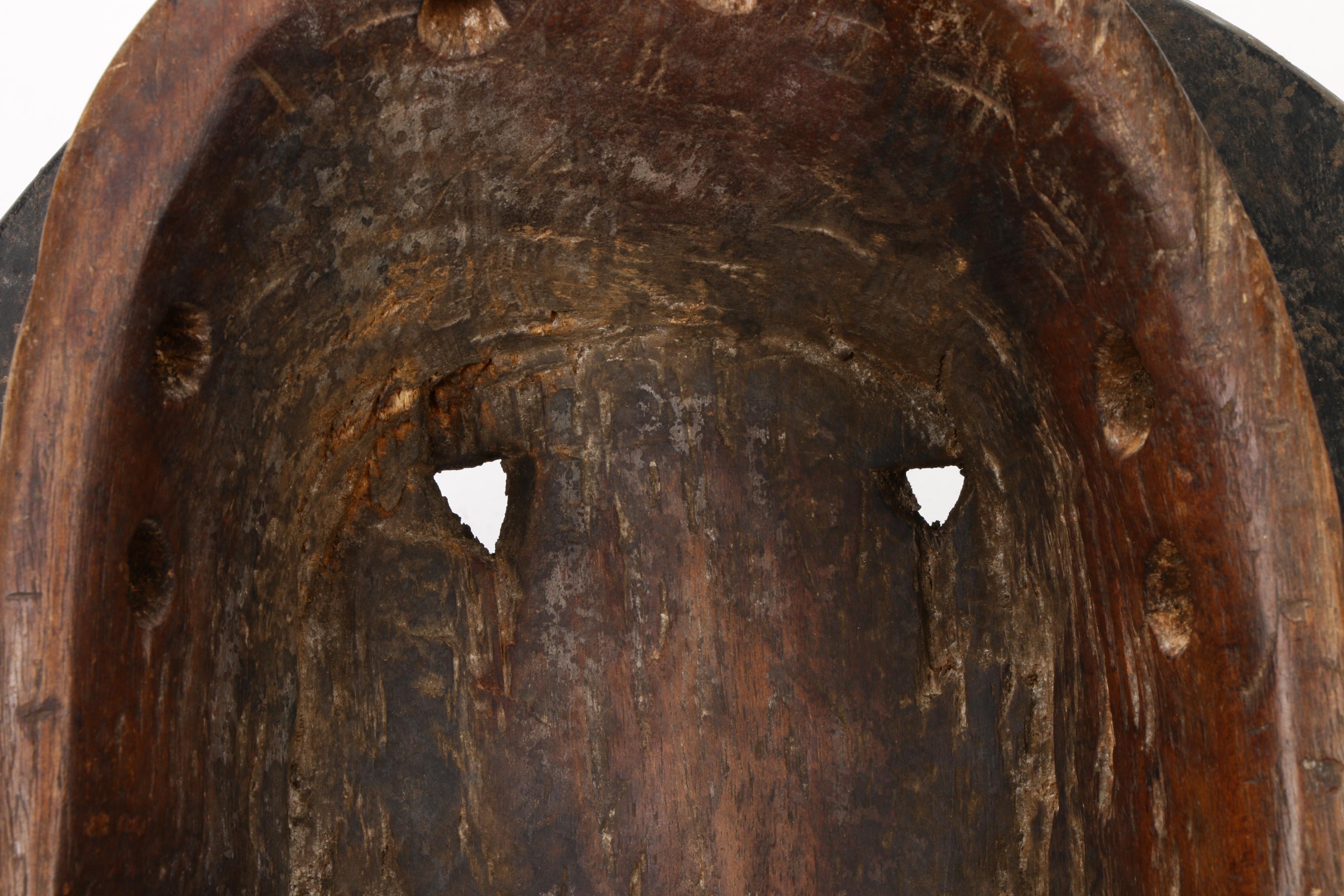 Baule "Kple Kple" Hand-Carved Wood Mask, West Africa