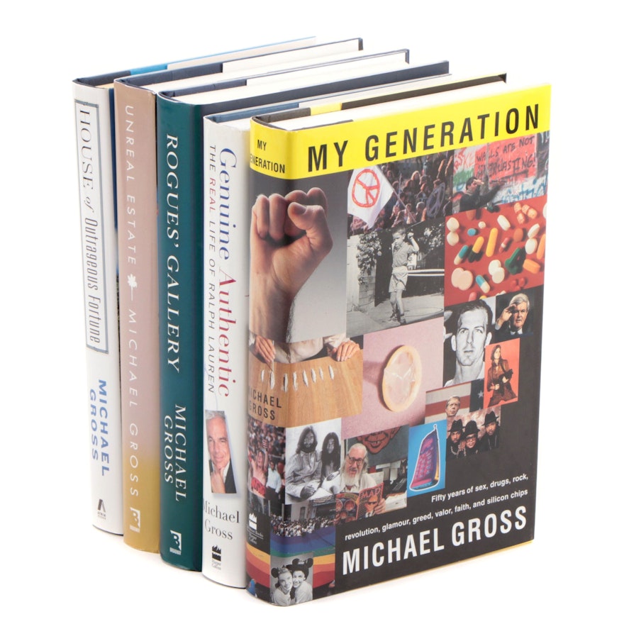 Signed First Edition Books by Michael Gross Including "My Generation"