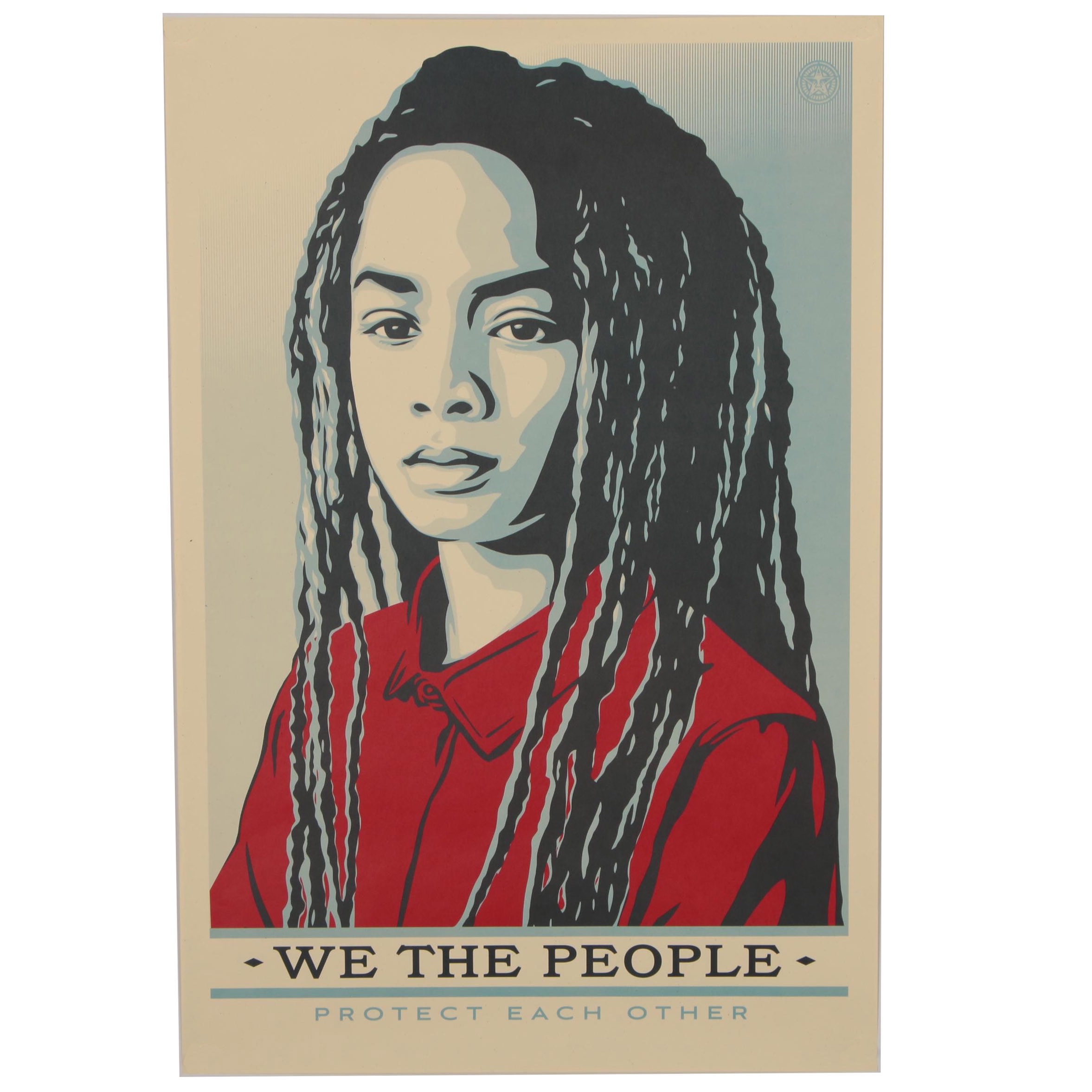 Offset Print Poster after Shepard Fairey "We the People: Protect Each Other"