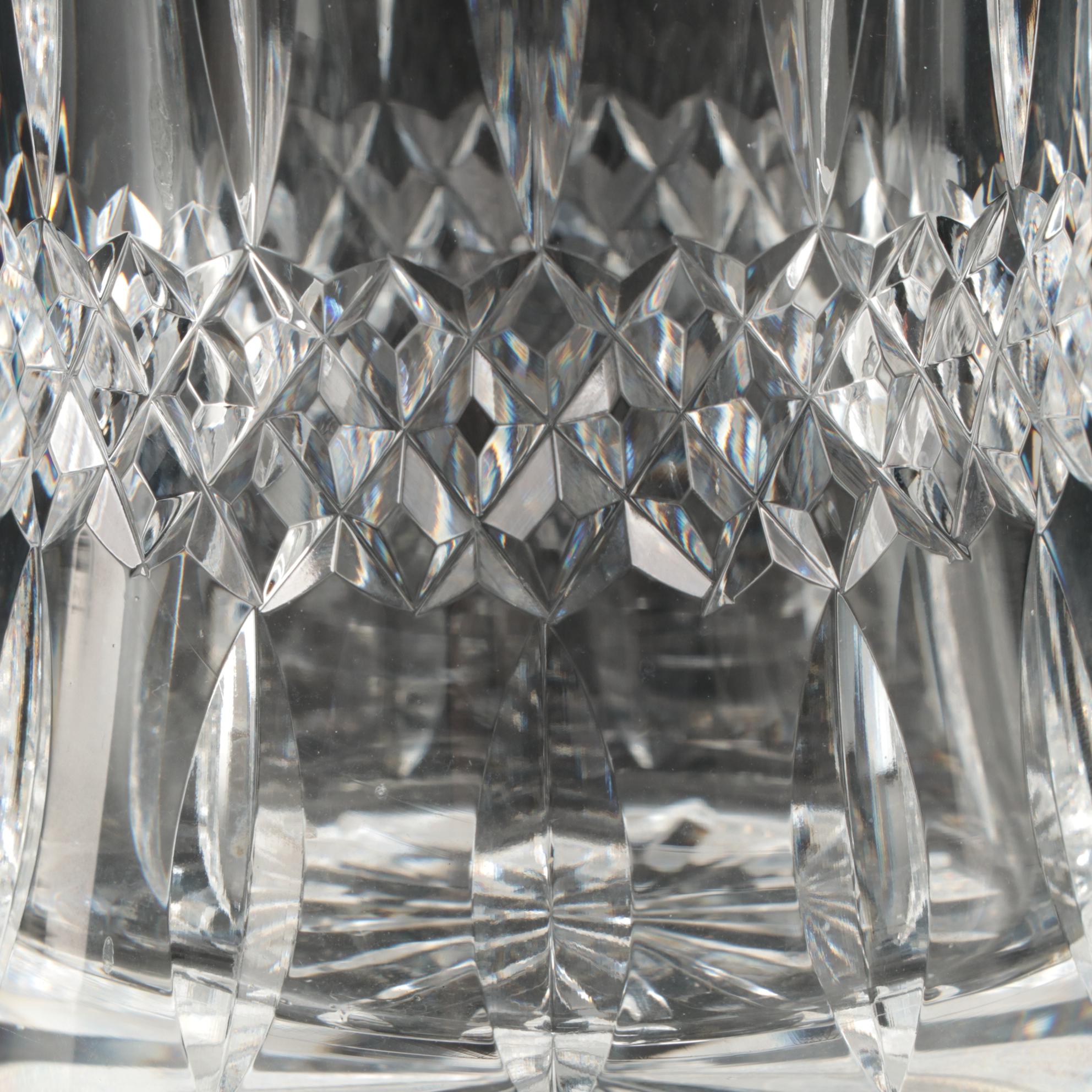 Waterford Crystal Flower Vase, Mid to Late 20th Century