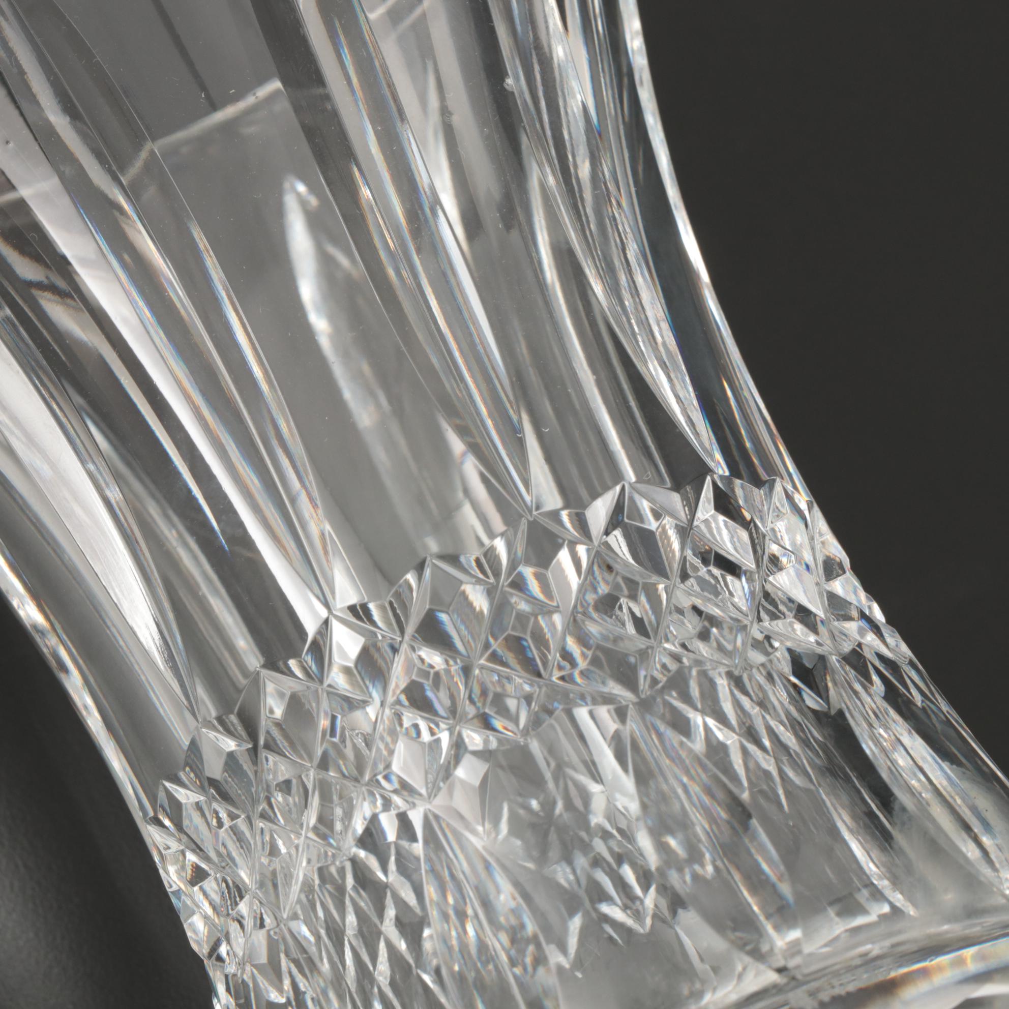 Waterford Crystal Flower Vase, Mid to Late 20th Century