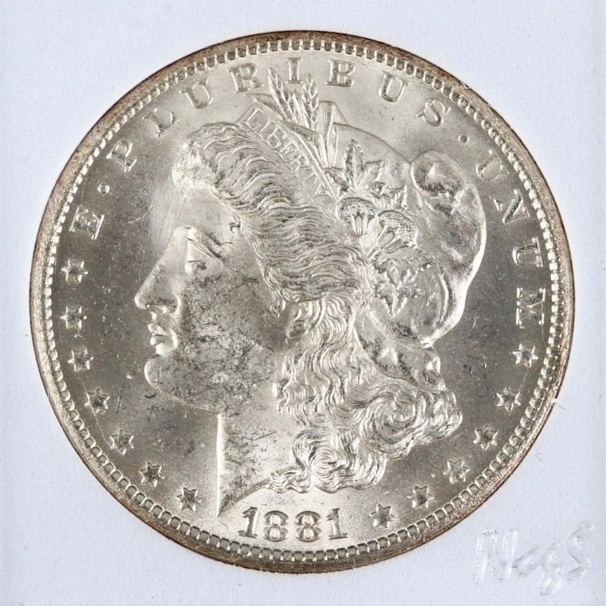 Key Date Low Mintage 1881-CC Morgan Silver Dollar