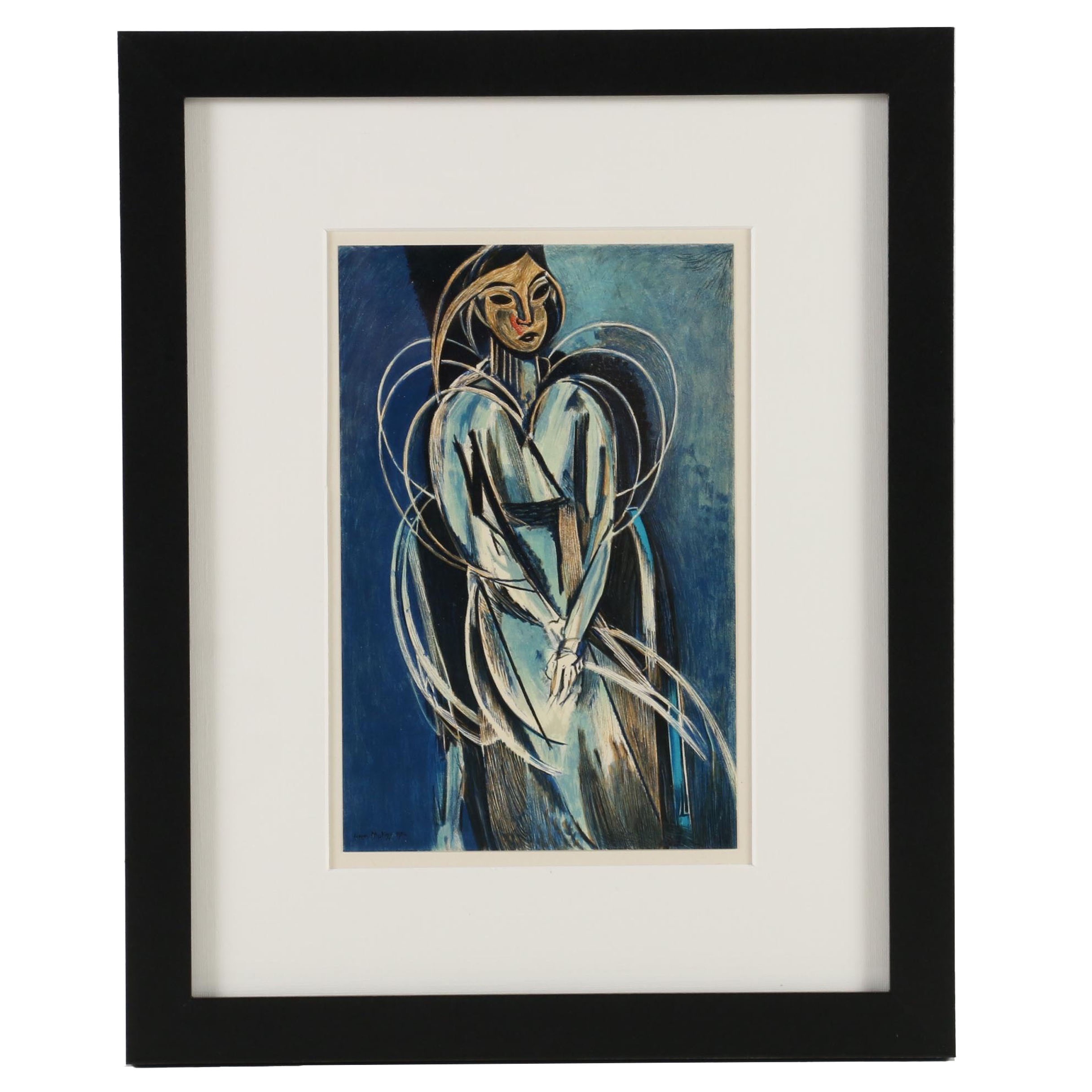 Collotype after Henri Matisse "Mademoiselle Yvonne Landsberg, Paris 1914"