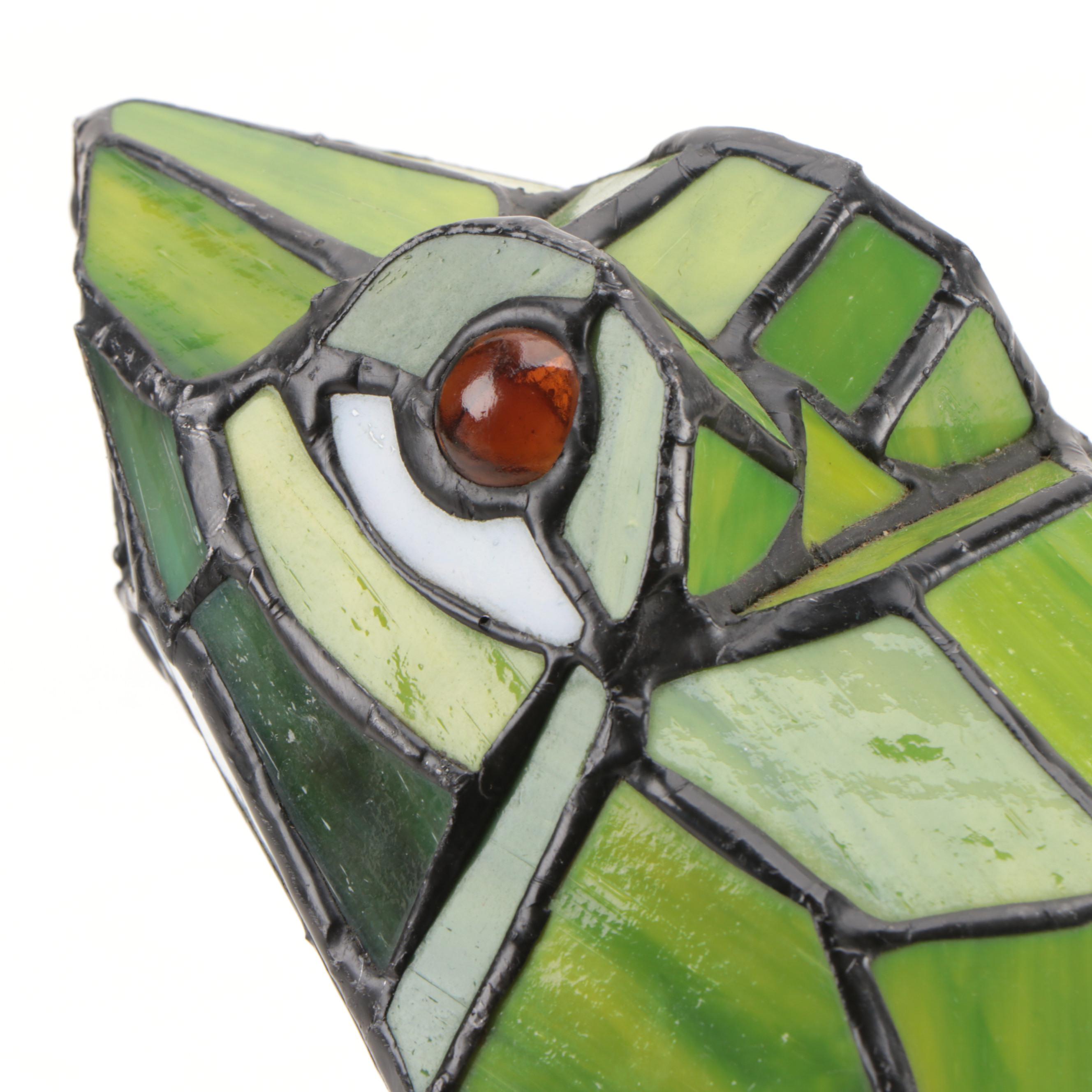 Stained Glass Frog Accent Lamp