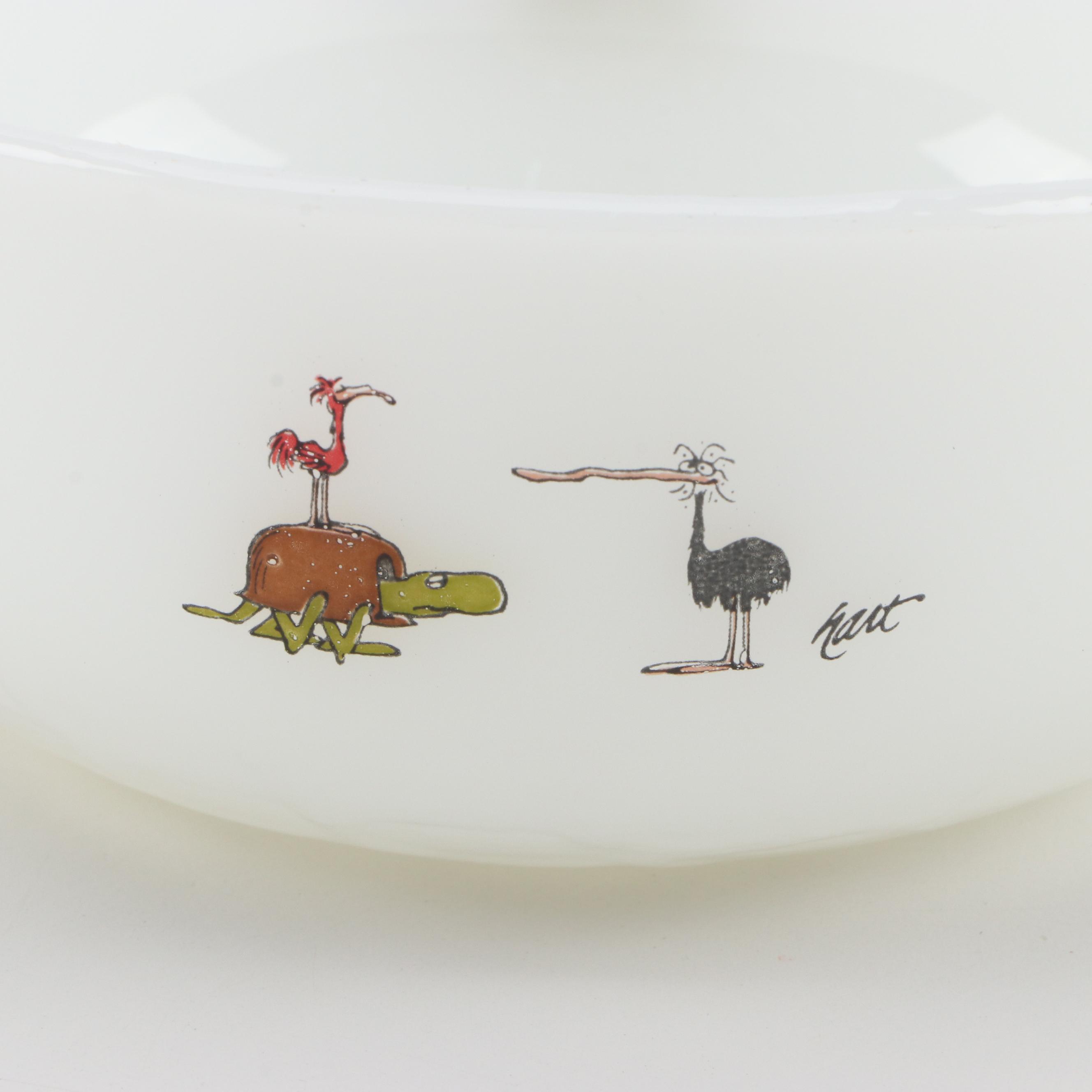 Johnny Hart "B.C." Comic Strip Themed Barware and Dinnerware