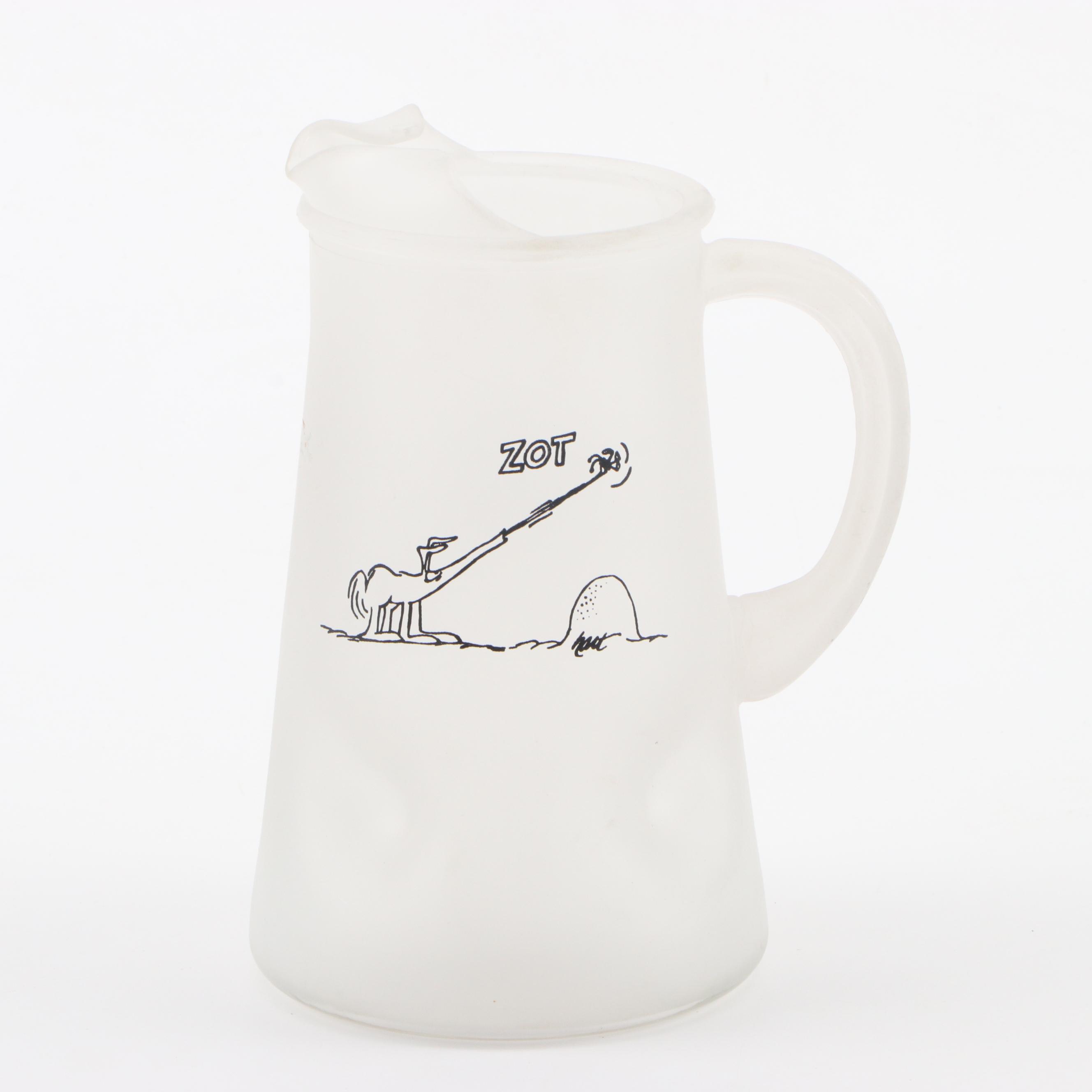 Johnny Hart "B.C." Comic Strip Themed Barware and Dinnerware