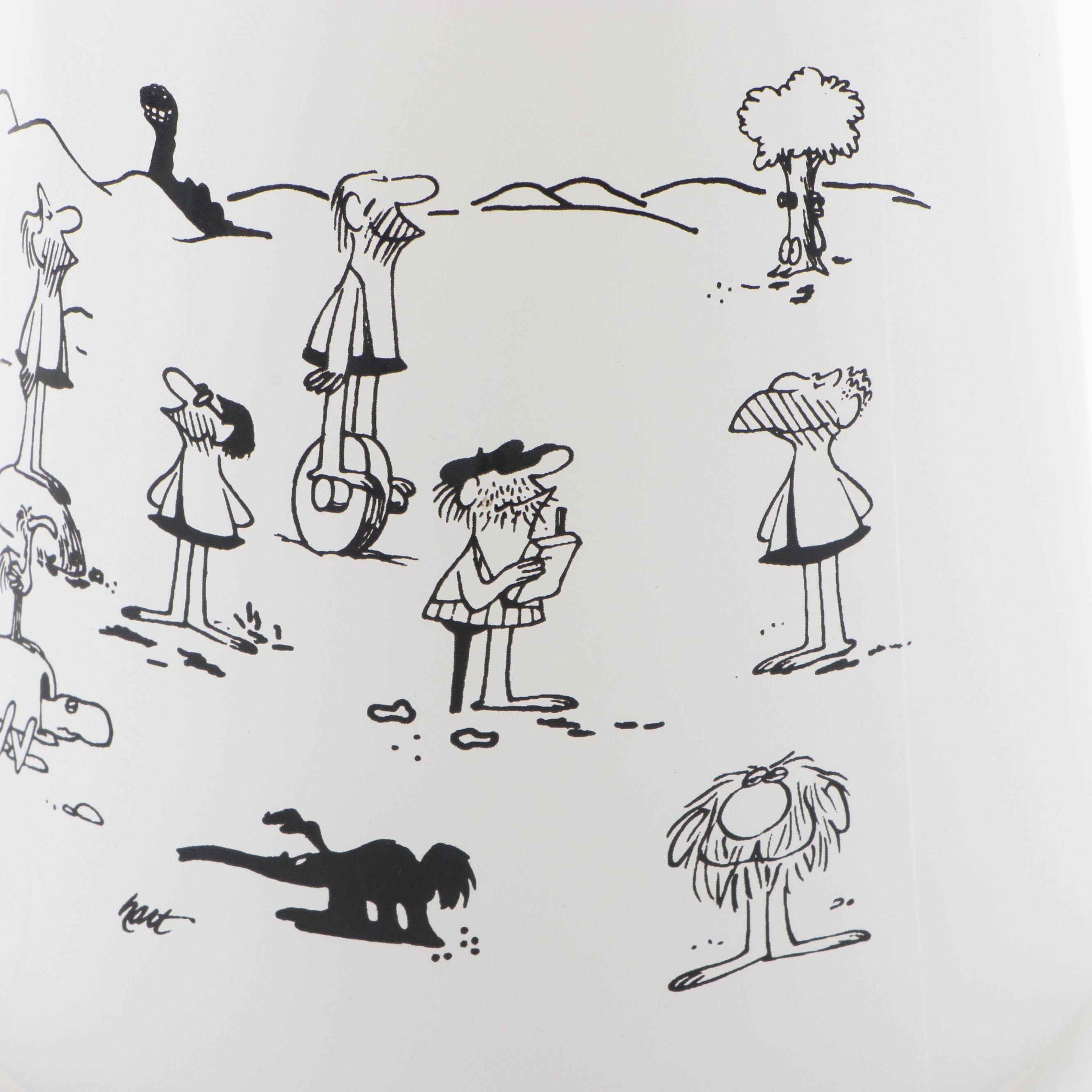 Johnny Hart "B.C." Comic Strip Themed Barware and Dinnerware