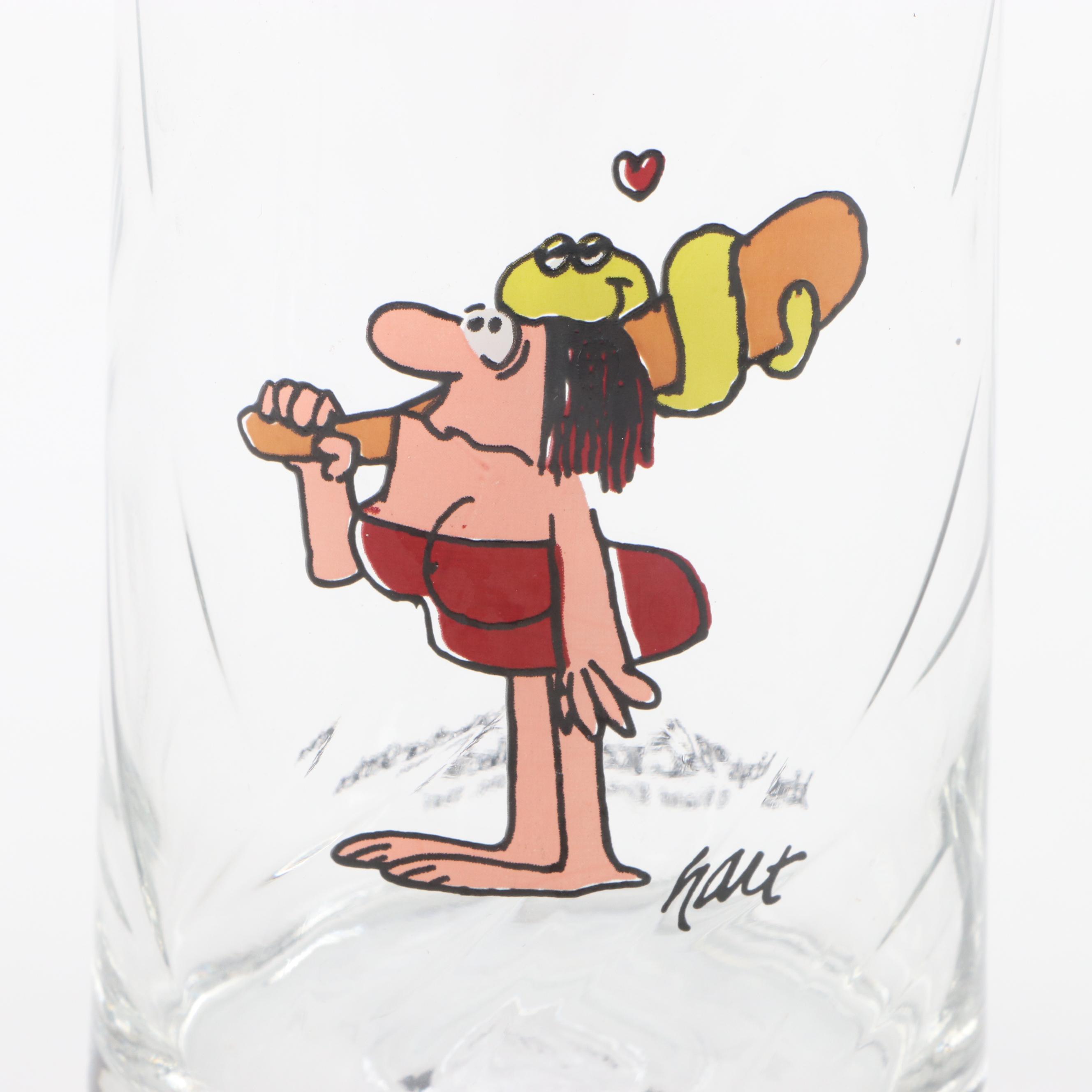 Johnny Hart "B.C." Comic Strip Themed Barware and Dinnerware