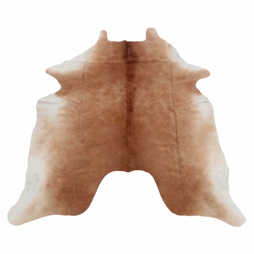 5'6 x 6'6 Natural Ombre Cowhide Throw Rug