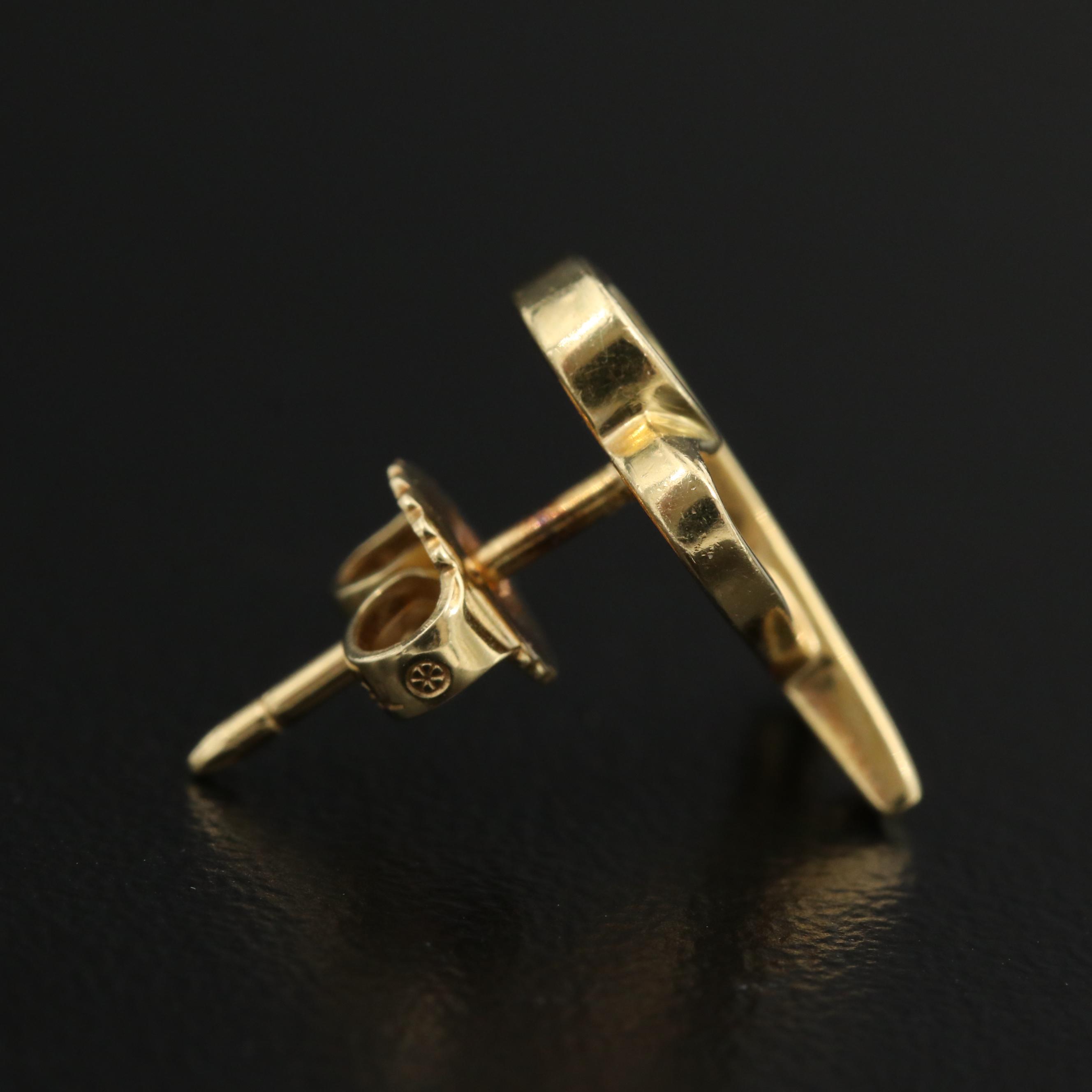 Paloma Picasso for Tiffany & Co. "Loving Heart" 18K Earrings with Pouch