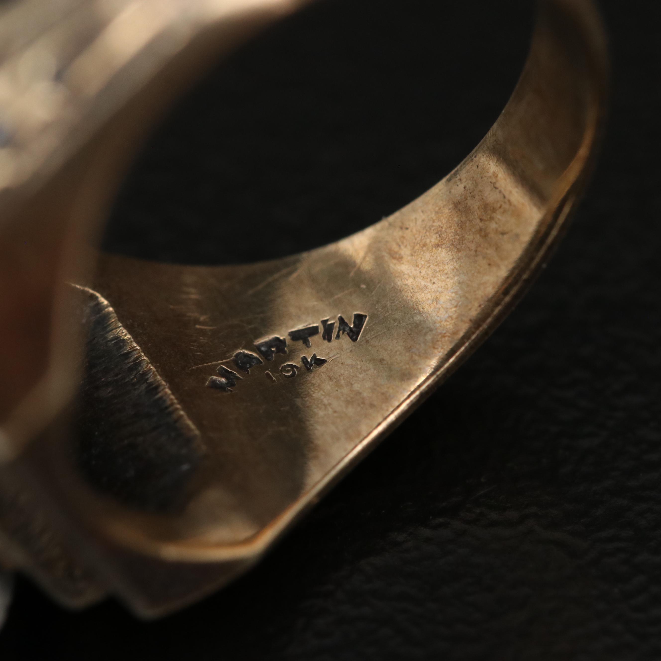 Circa 1932 10K Black Onyx Caduceus Class Ring