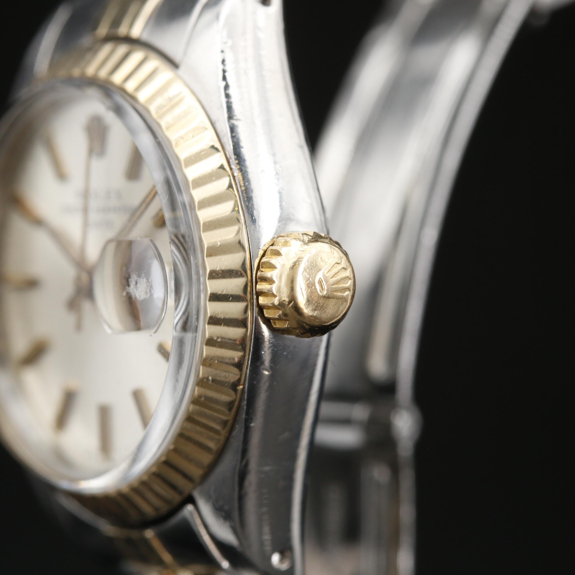 1979 Rolex Date Stainless Steel and 14K Automatic Watch