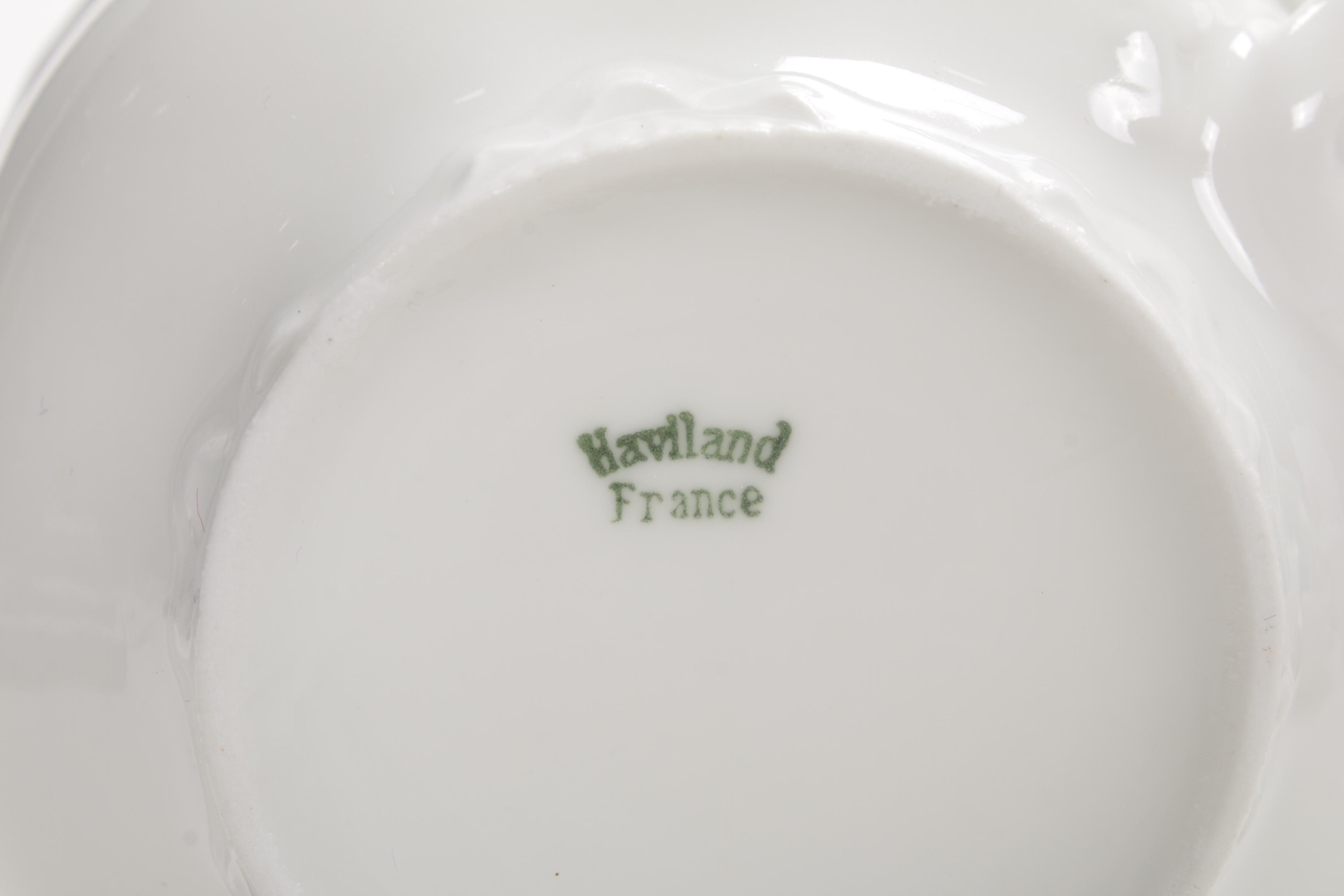 French Haviland and Other White Porcelain  Dinnerware