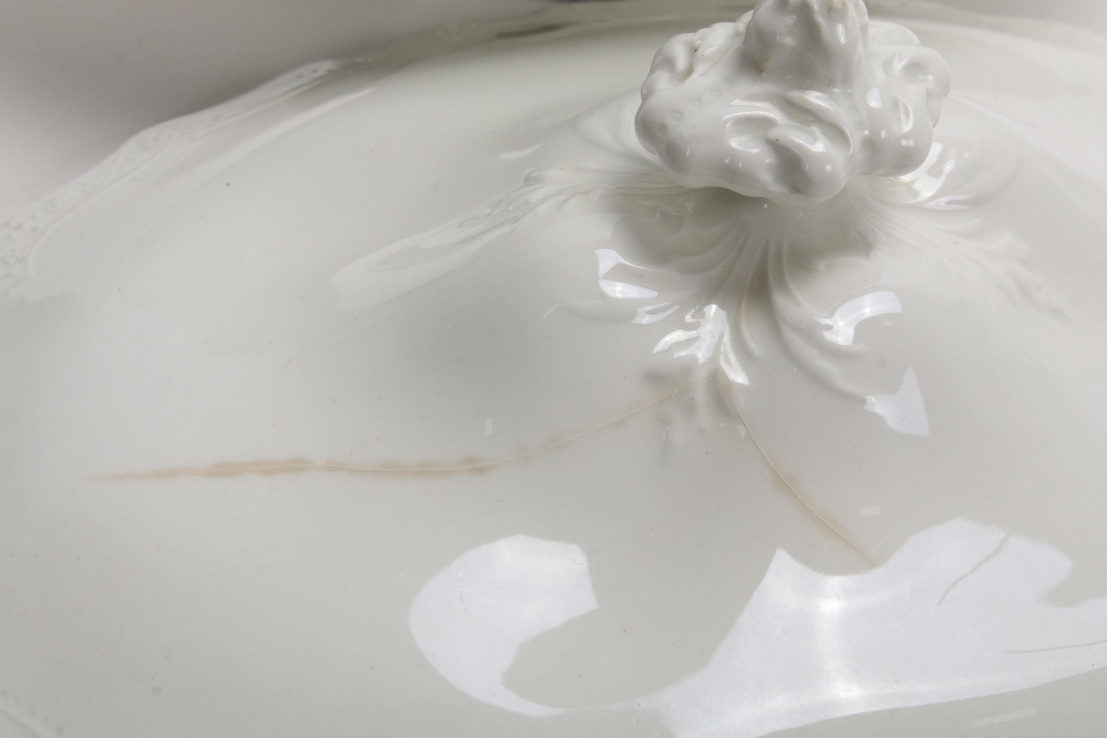 French Haviland and Other White Porcelain  Dinnerware