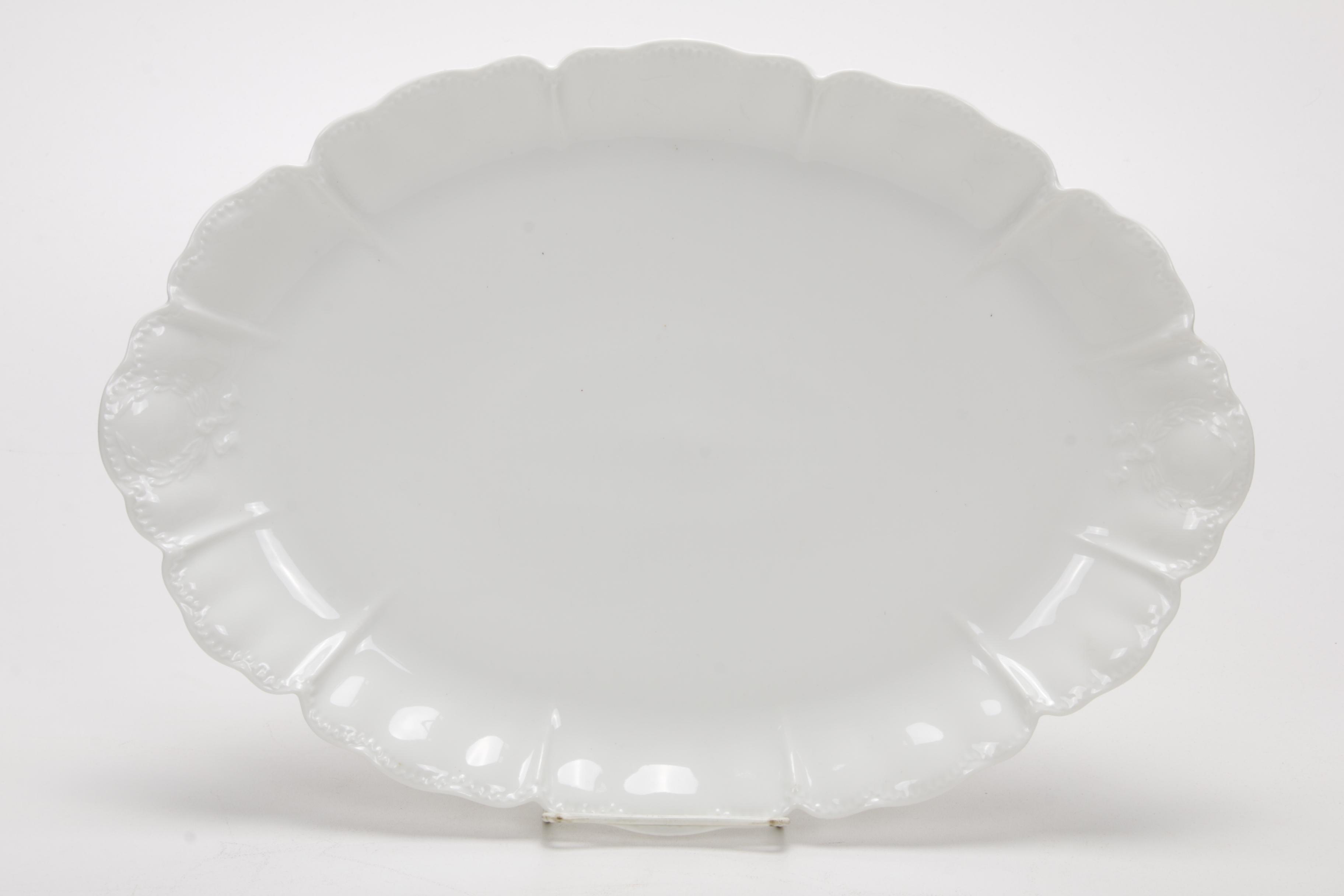French Haviland and Other White Porcelain  Dinnerware