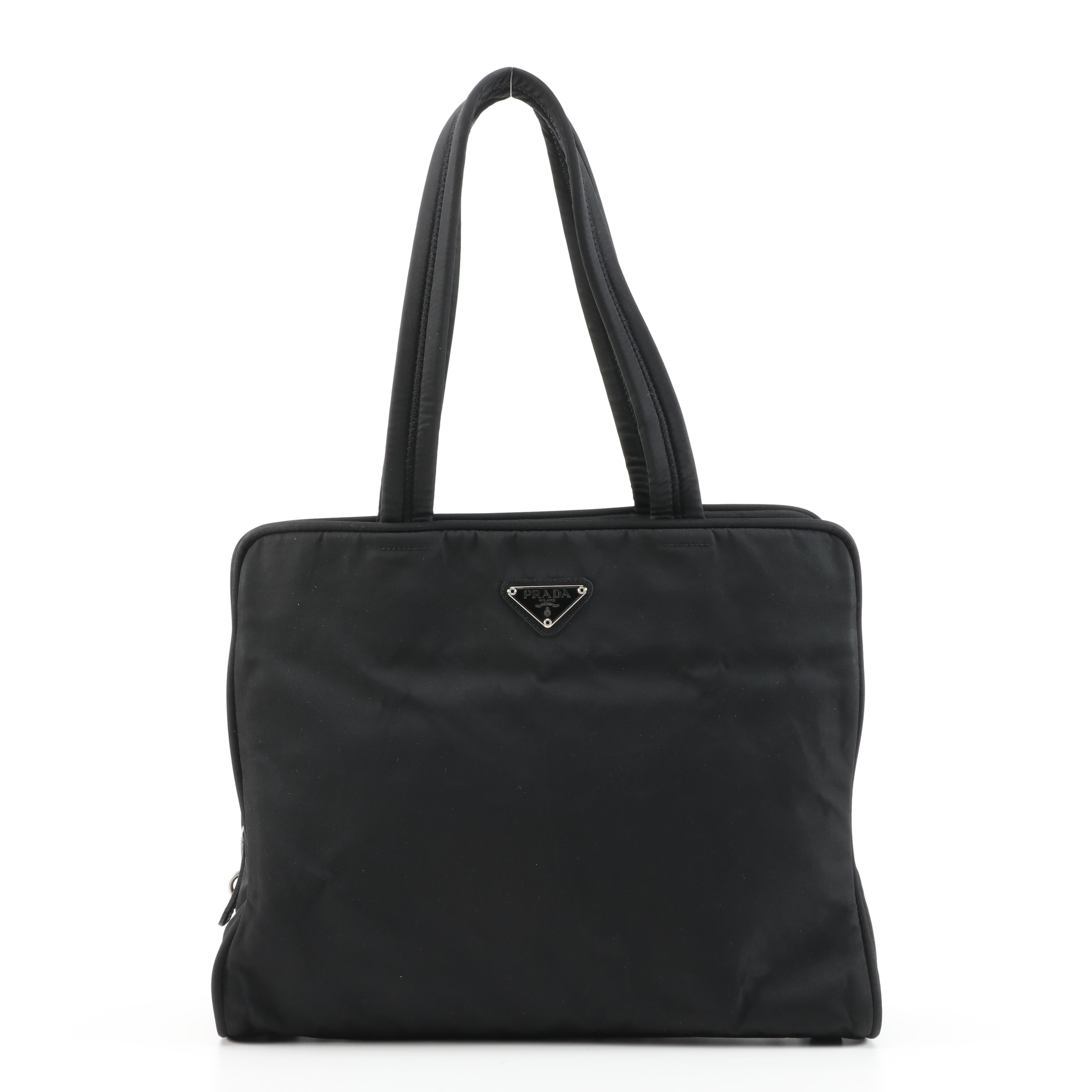 Prada Tessuto Nylon Tote Bag in Black