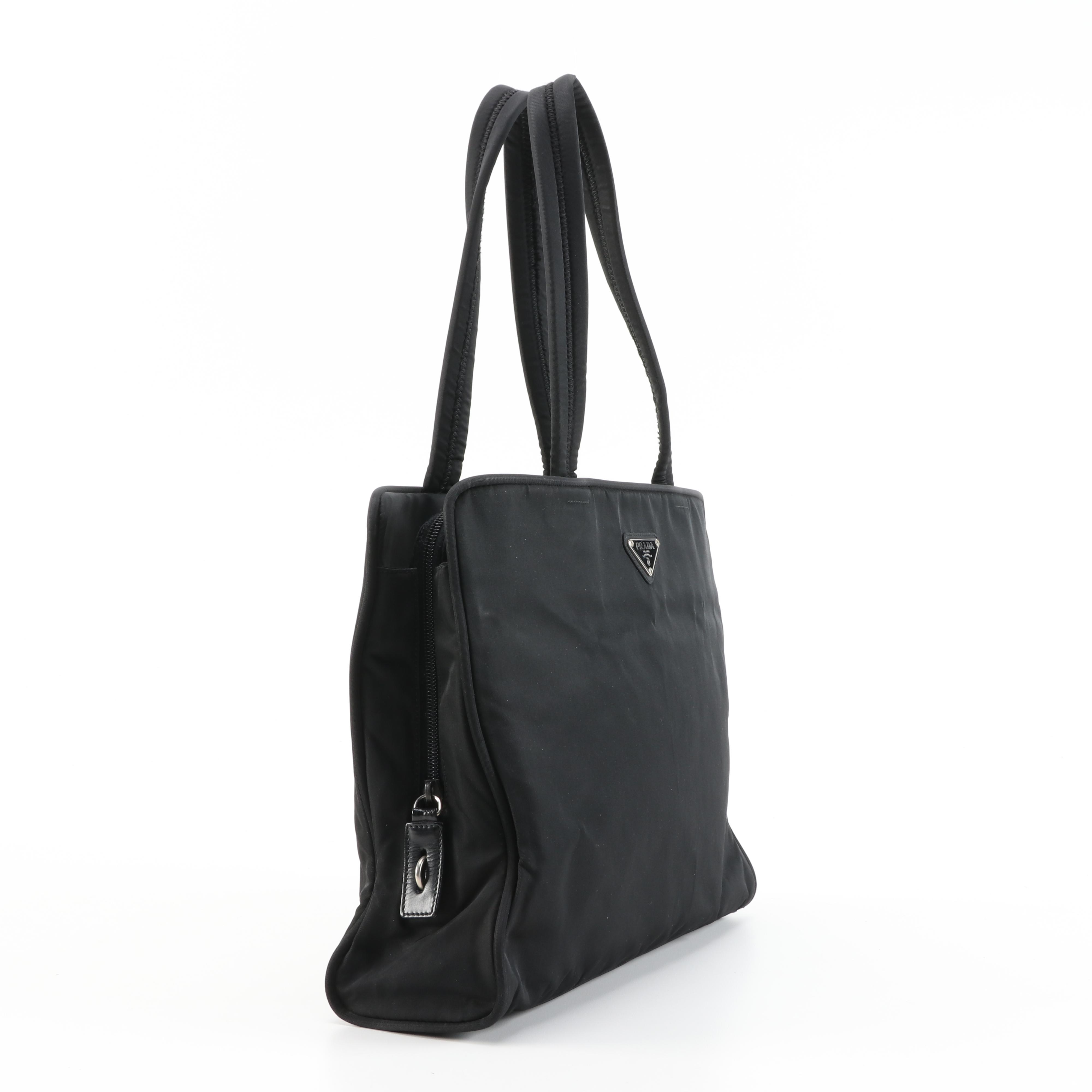 Prada Tessuto Nylon Tote Bag in Black