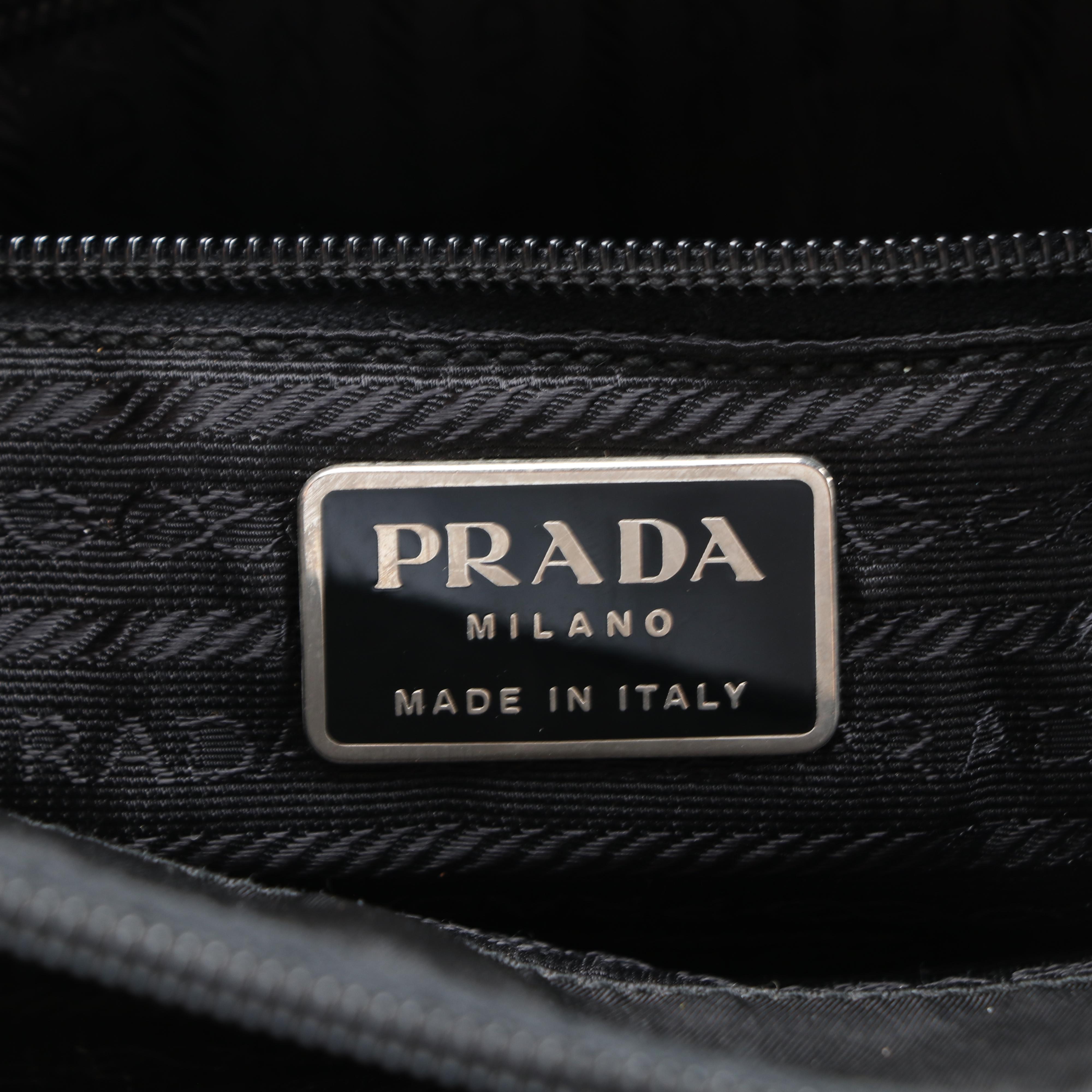 Prada Tessuto Nylon Tote Bag in Black