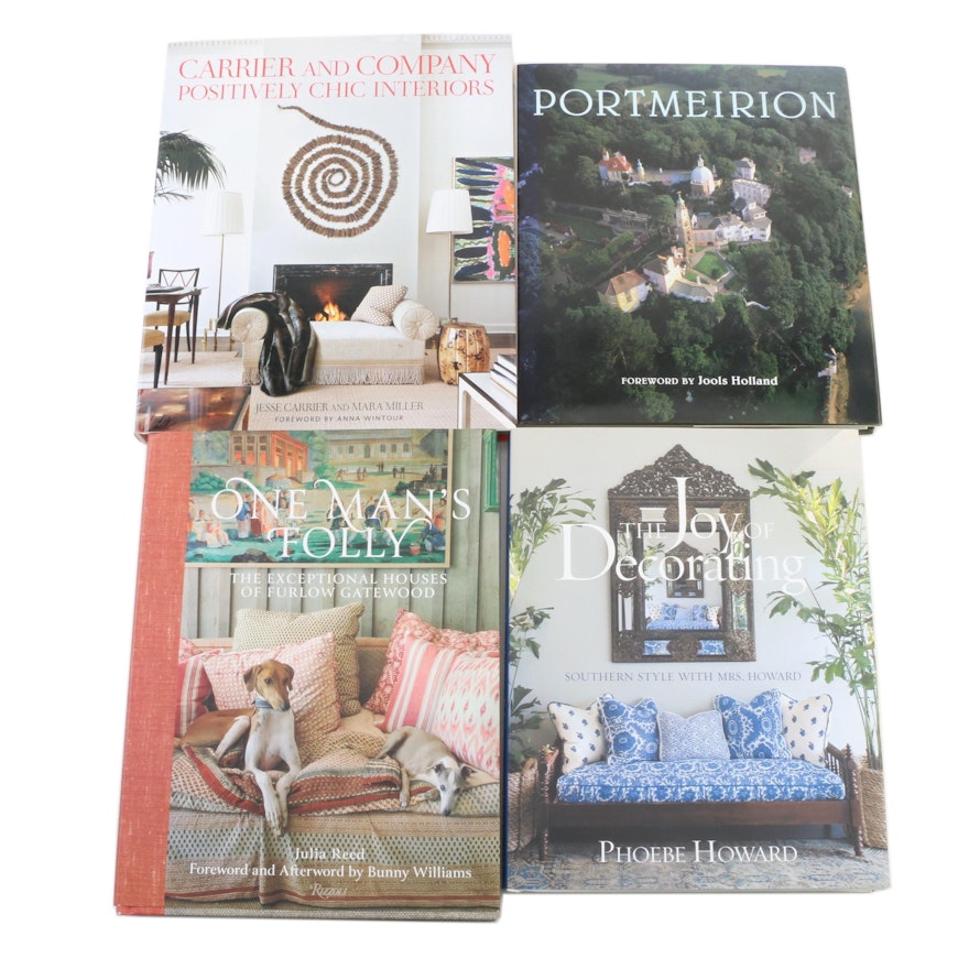 Signed Design Books Including "The Joy of Decorating" and "One Man's Folly"