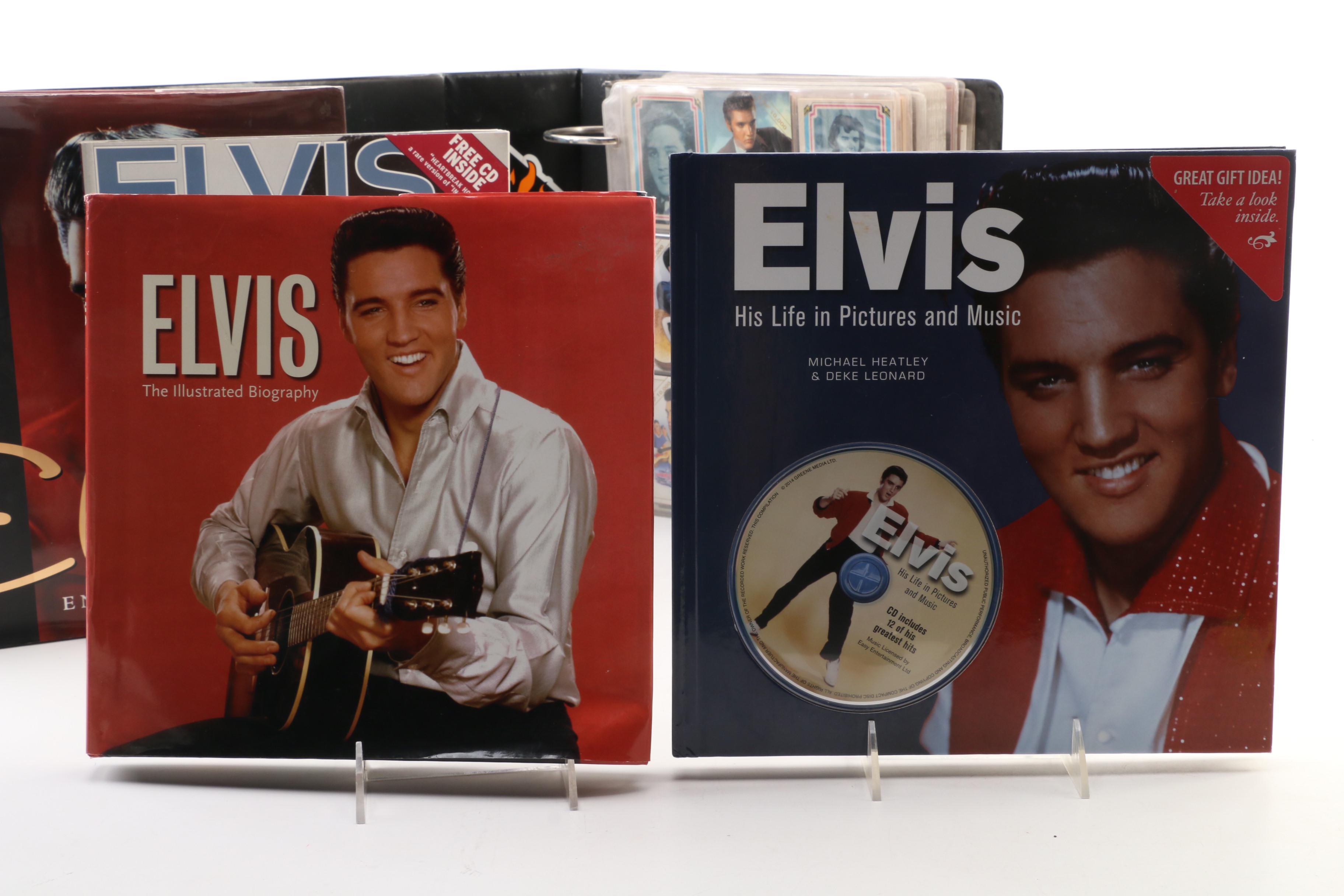 Elvis Presley Books, Trading Cards, and Other Memoribilia