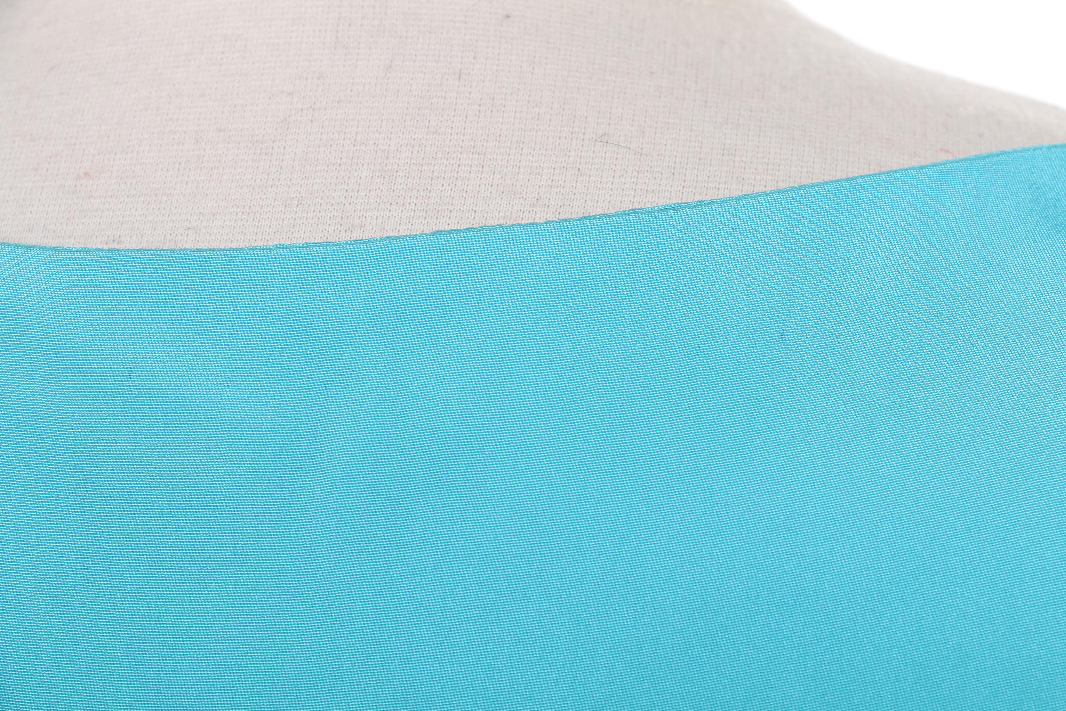 Prada Silk Shift Dress in Turquoise