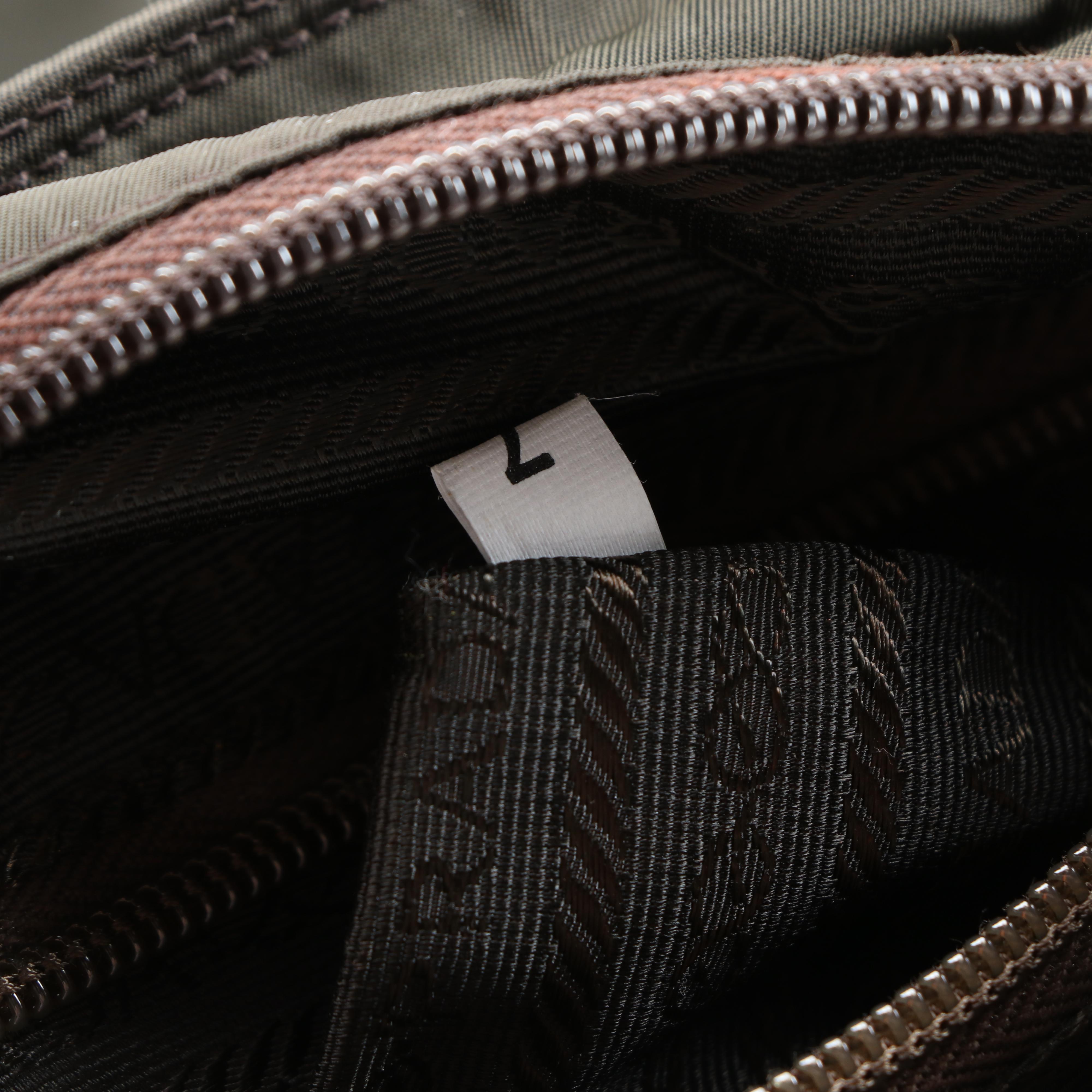 Prada City Shoulder Bag in Olive Nylon