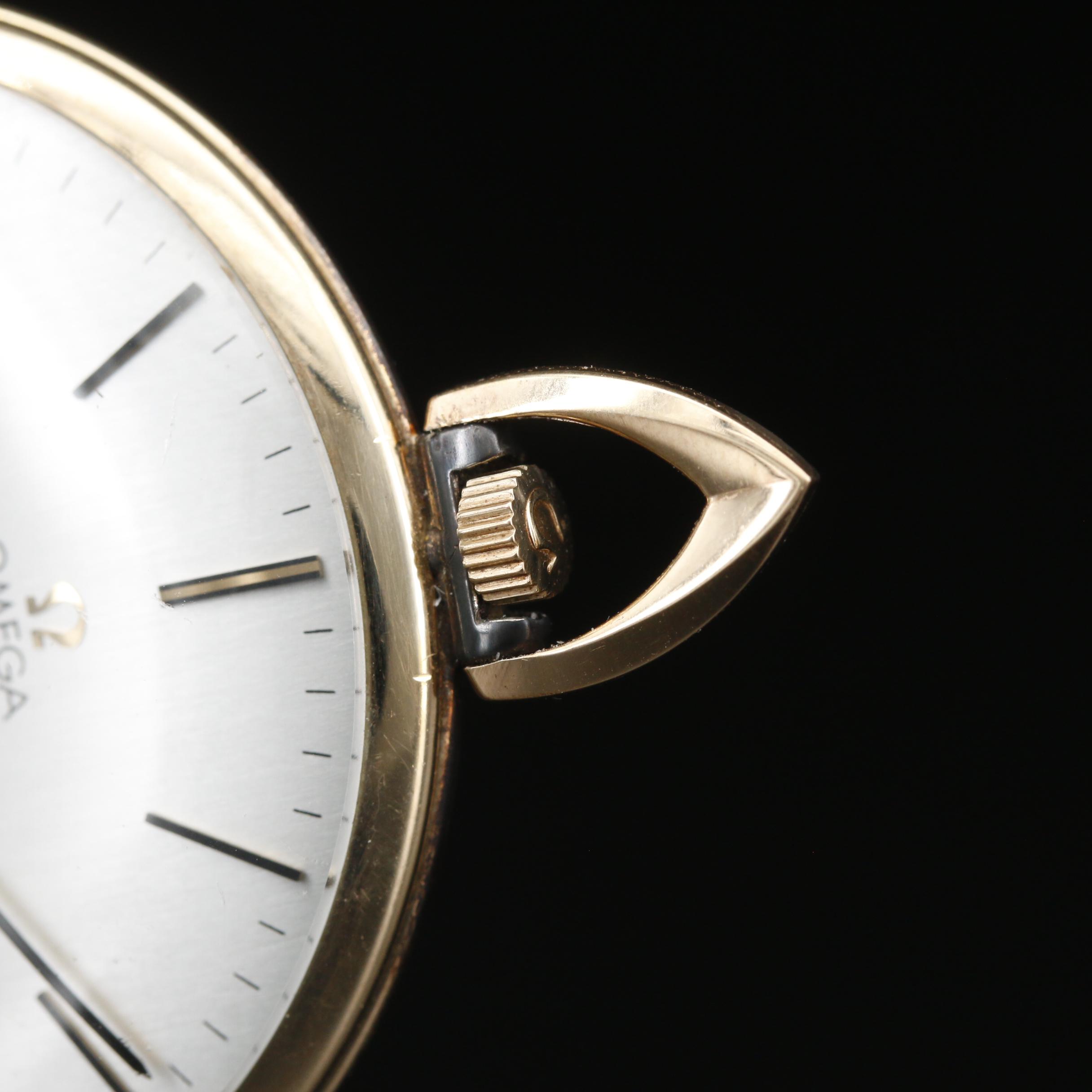 1978 Omega Gold Filled Open Face Pocket Watch