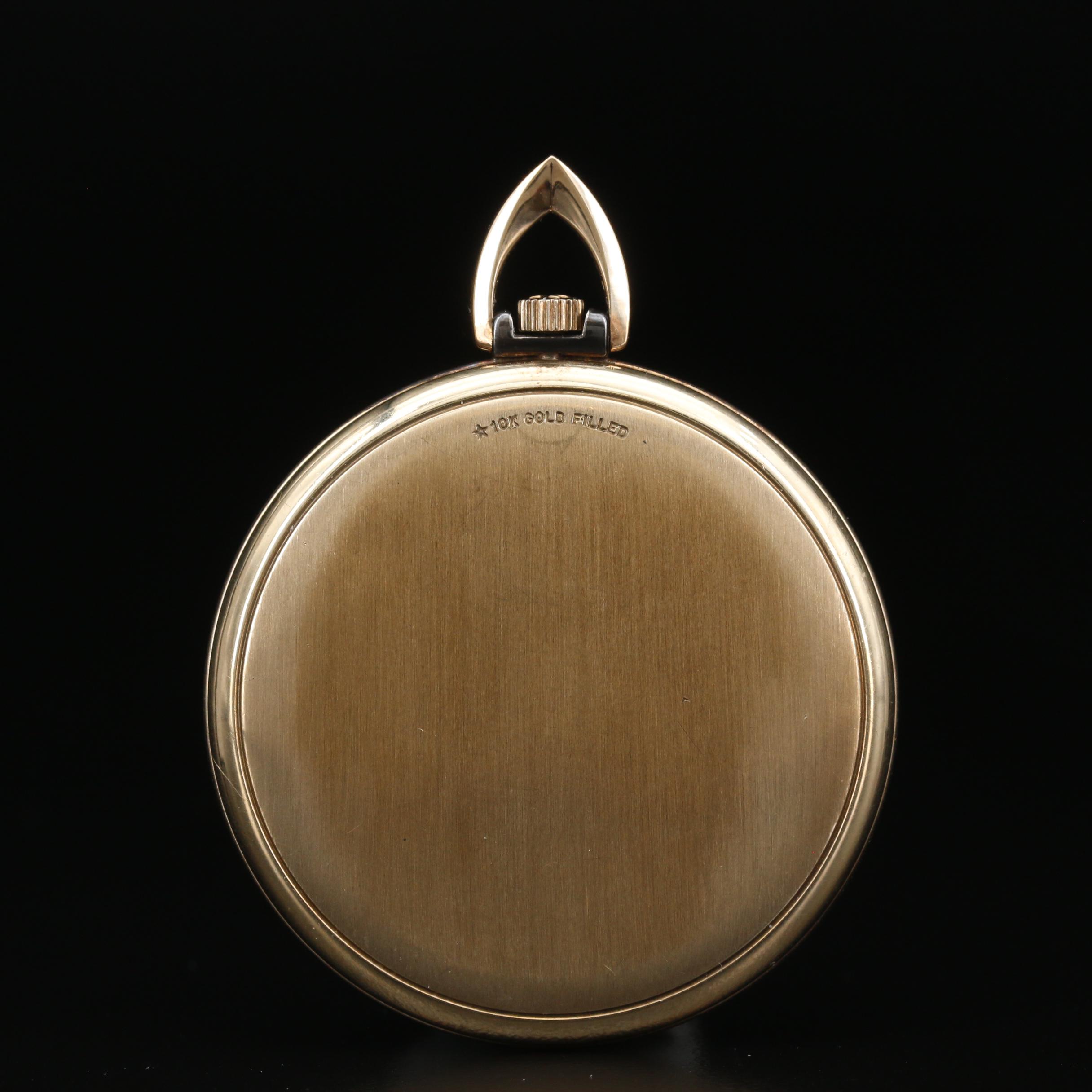 1978 Omega Gold Filled Open Face Pocket Watch
