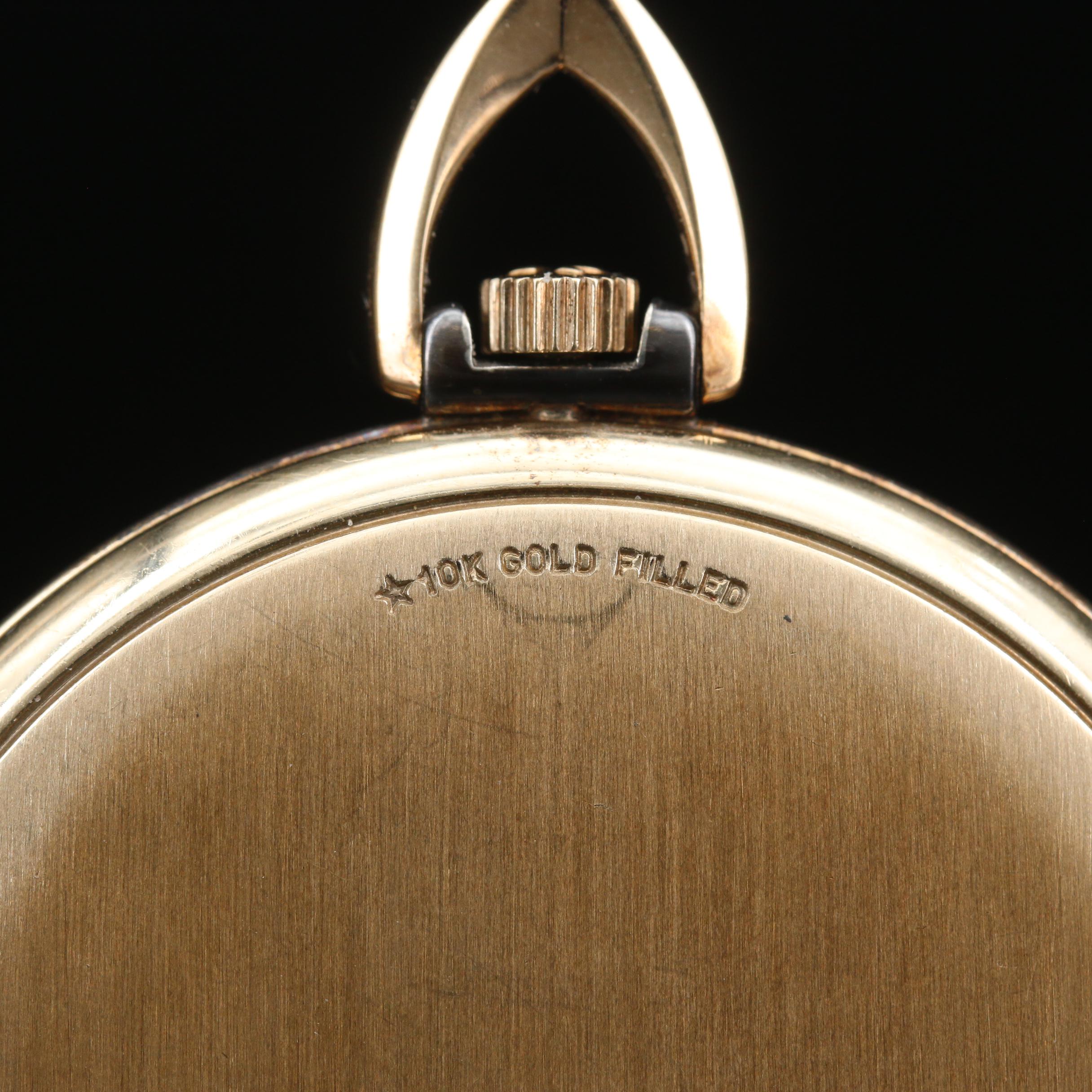 1978 Omega Gold Filled Open Face Pocket Watch
