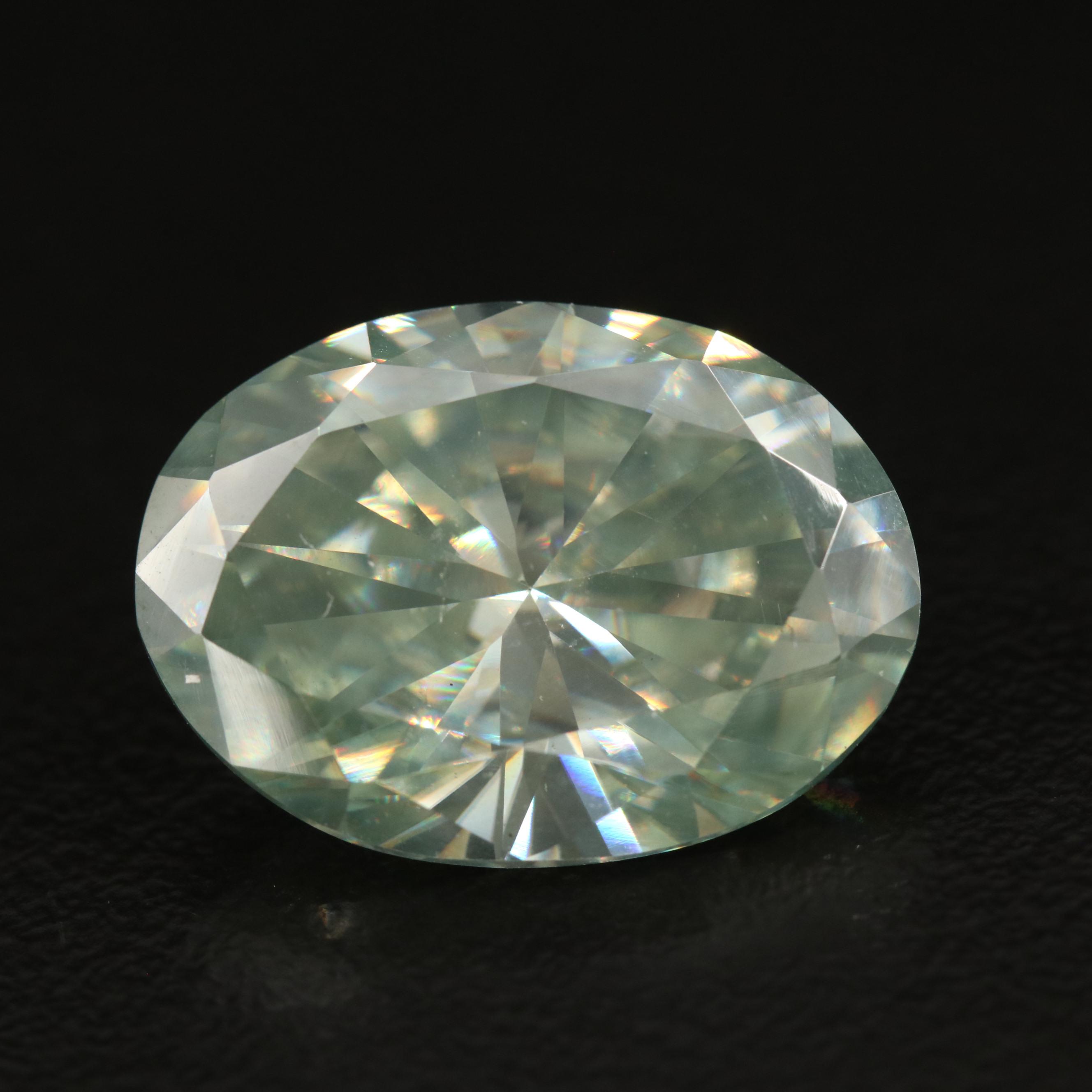 Loose Laboratory Grown Oval Faceted Moissanite