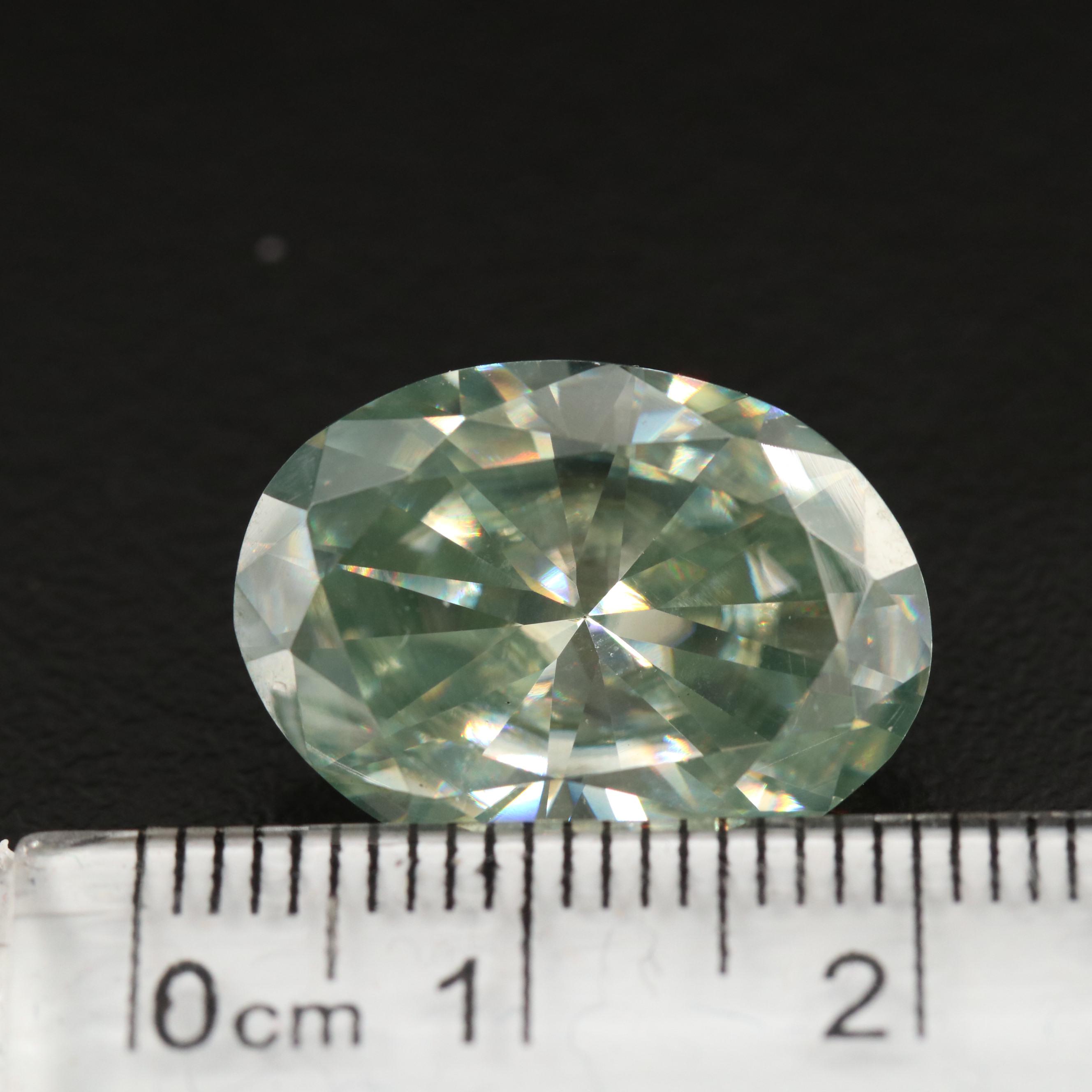 Loose Laboratory Grown Oval Faceted Moissanite