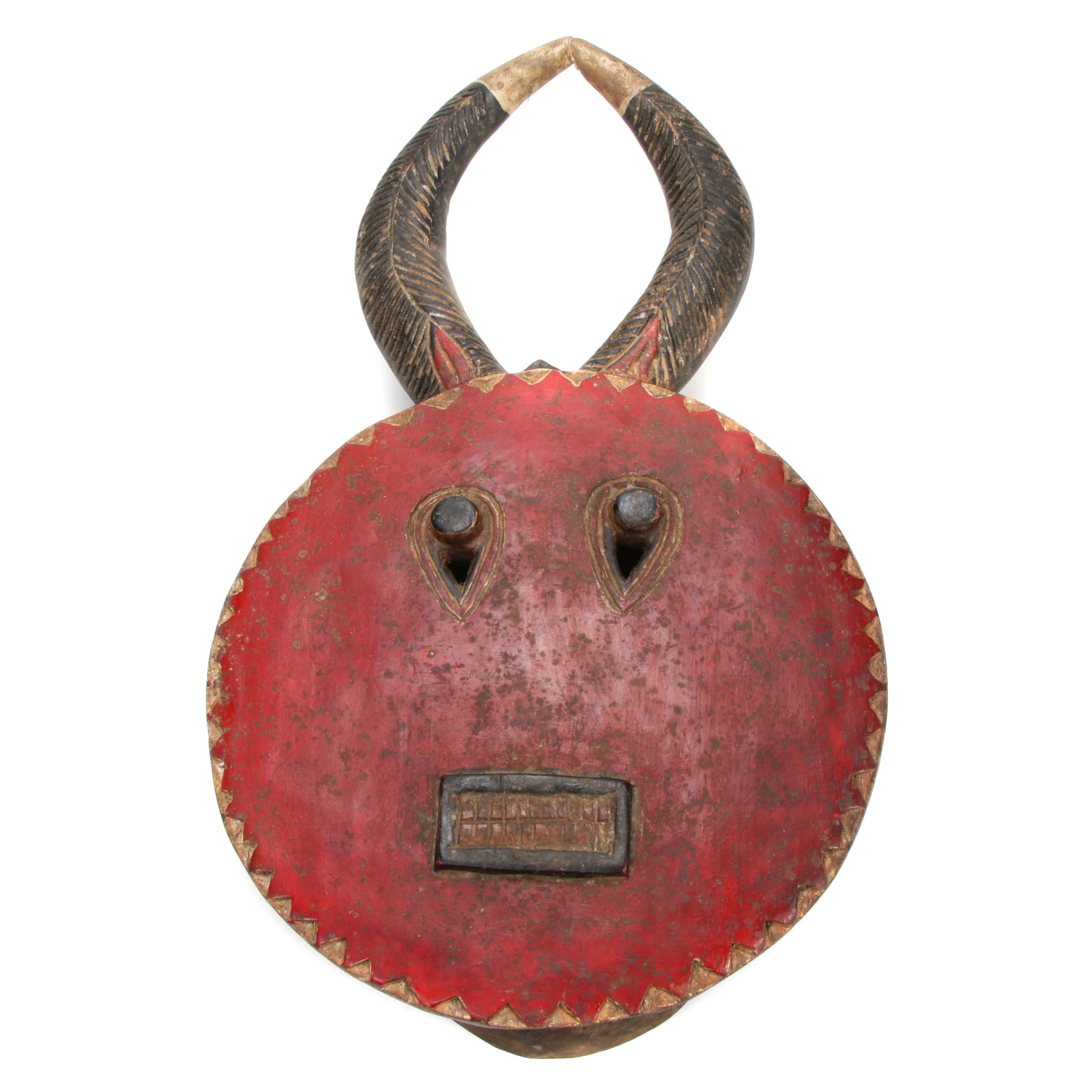 Baule "Kple Kple" Hand-Carved Wood Mask, West Africa