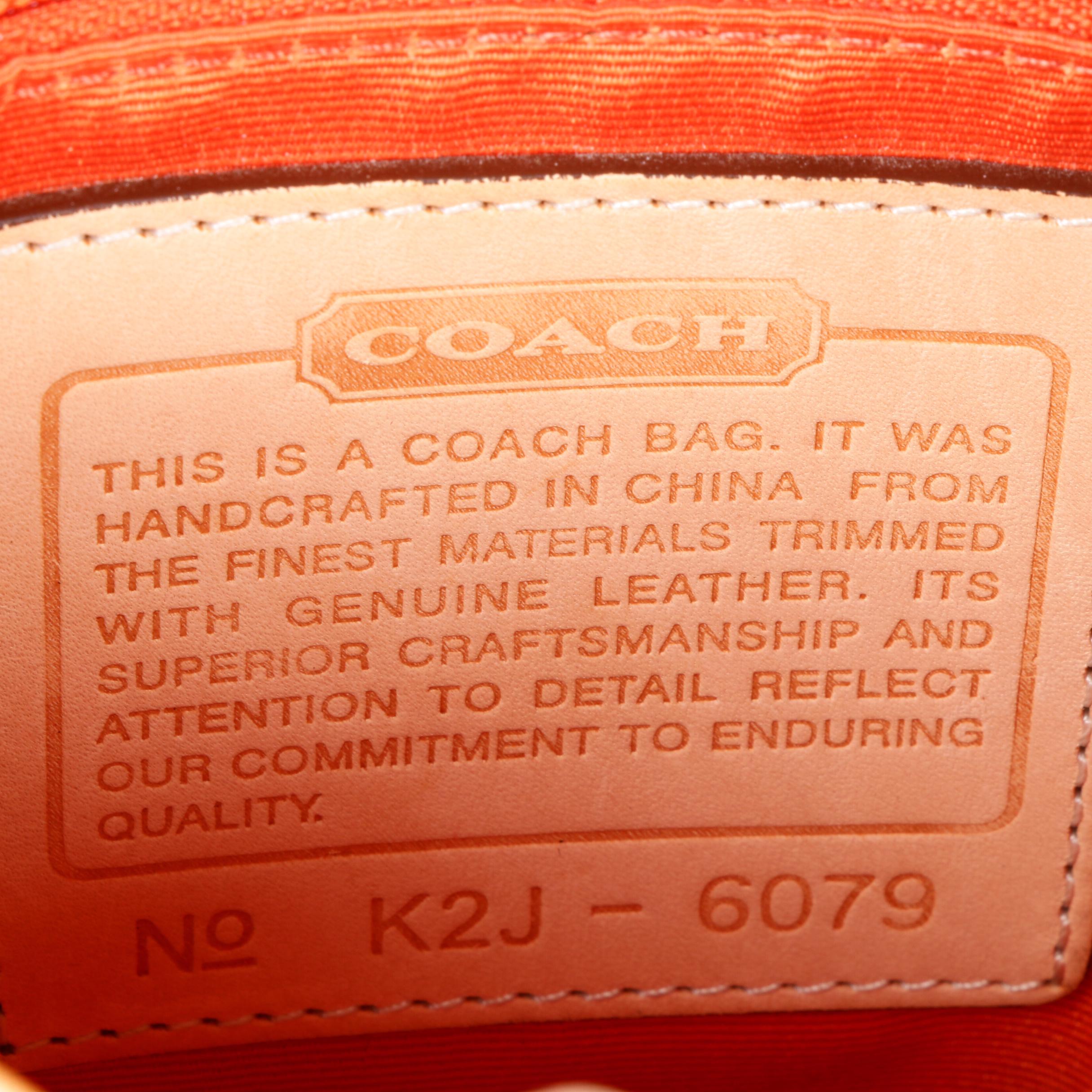 Coach Buckle Flap Front Crossbody Bag in Signature Canvas with Leather Trim