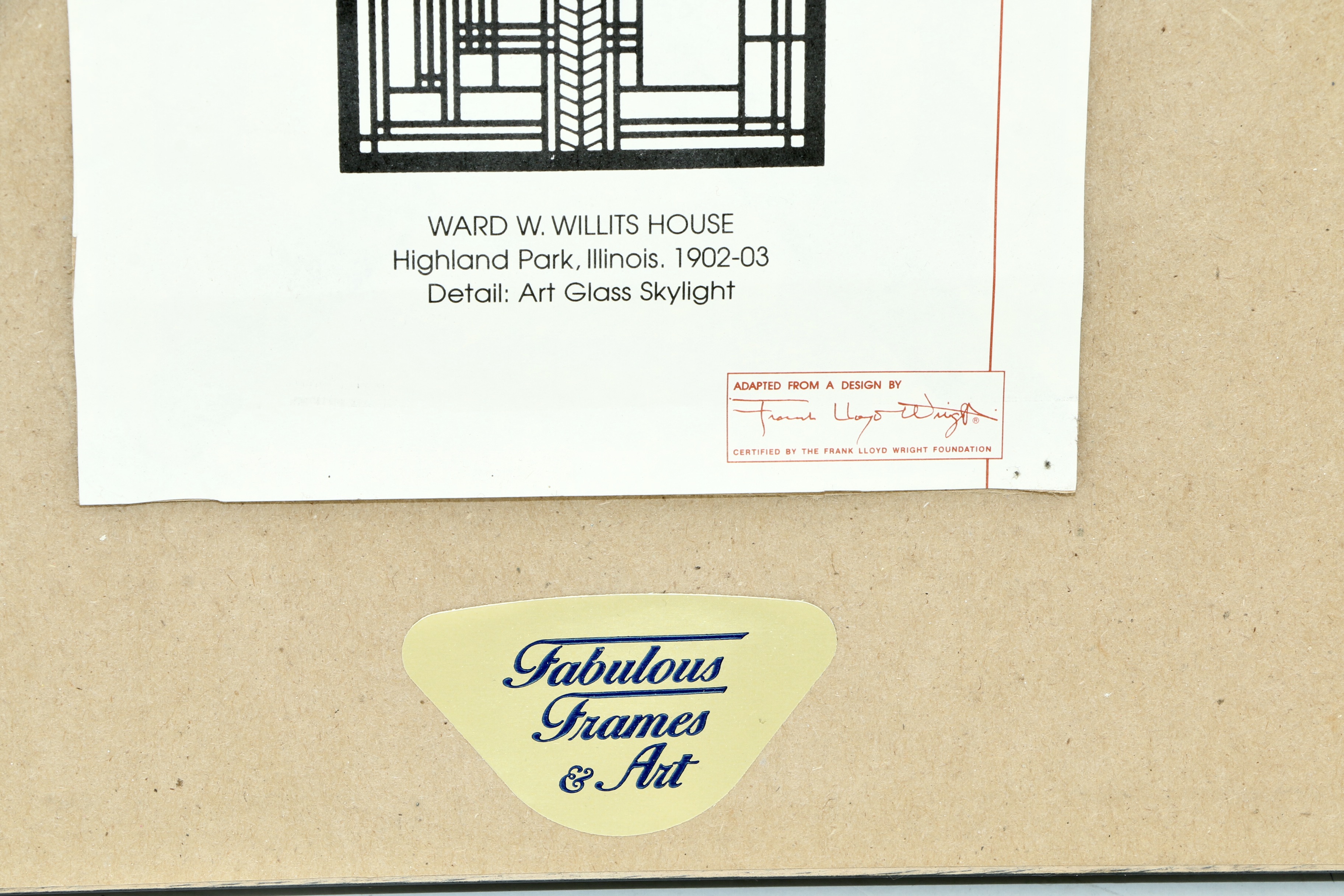 Frank Lloyd Wright Foundation Laser Cut Wooden Wall Panels